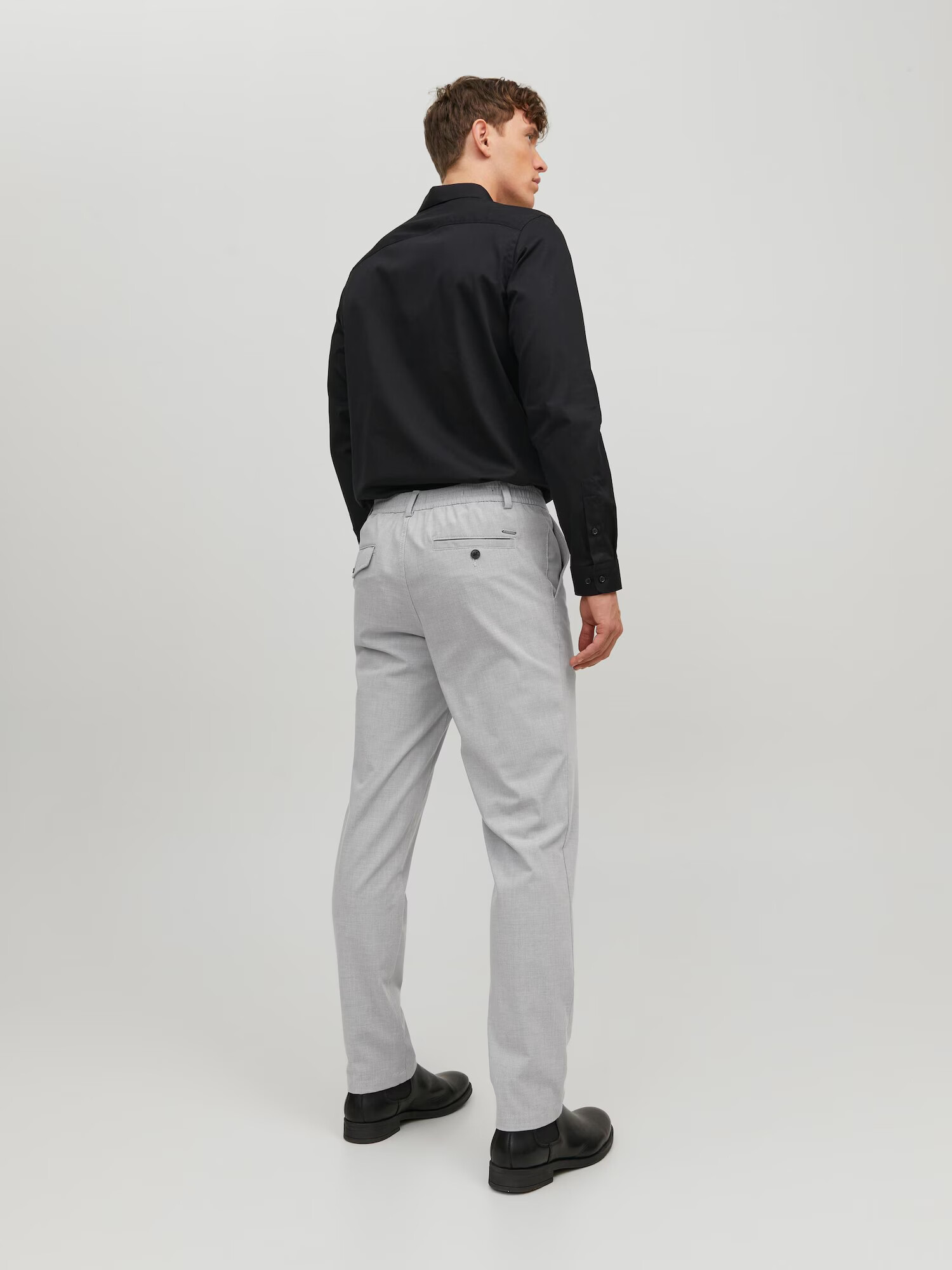 JACK & JONES Chino hlače 'Ollie Benji' svetlo siva - Pepit.si