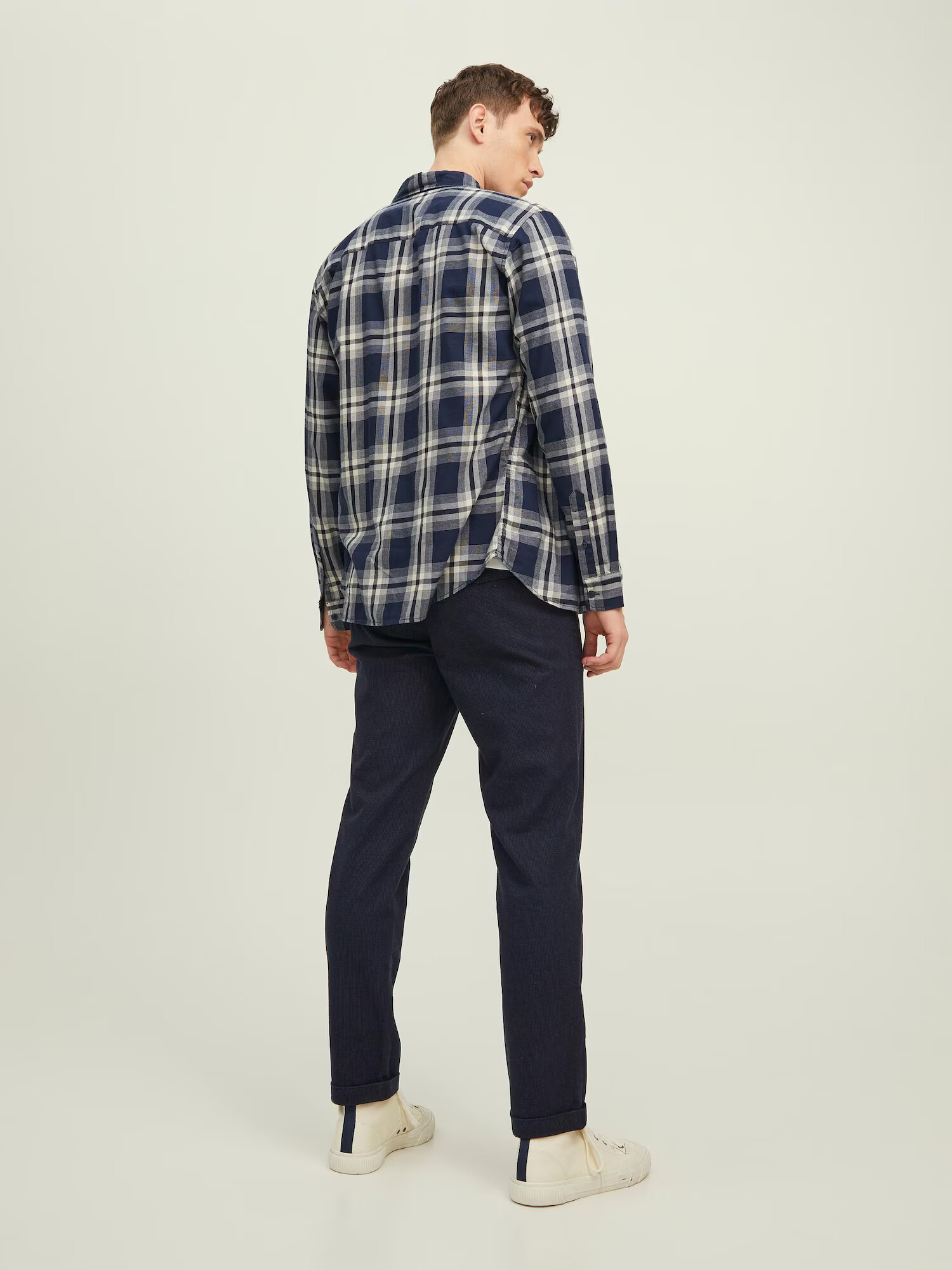 JACK & JONES Chino hlače 'Ollie' mornarska - Pepit.si