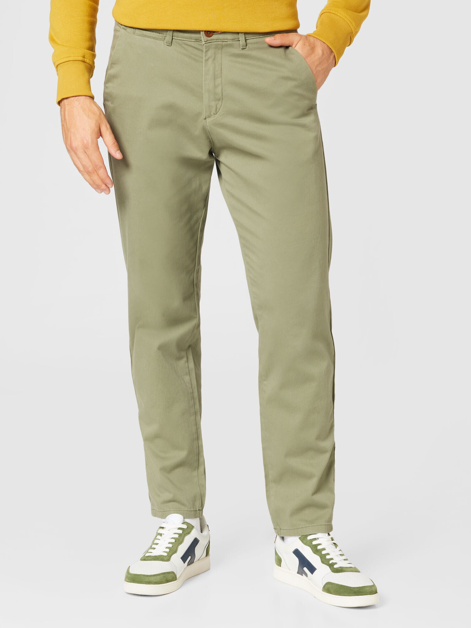 JACK & JONES Chino hlače 'OLLIE' oliva - Pepit.si