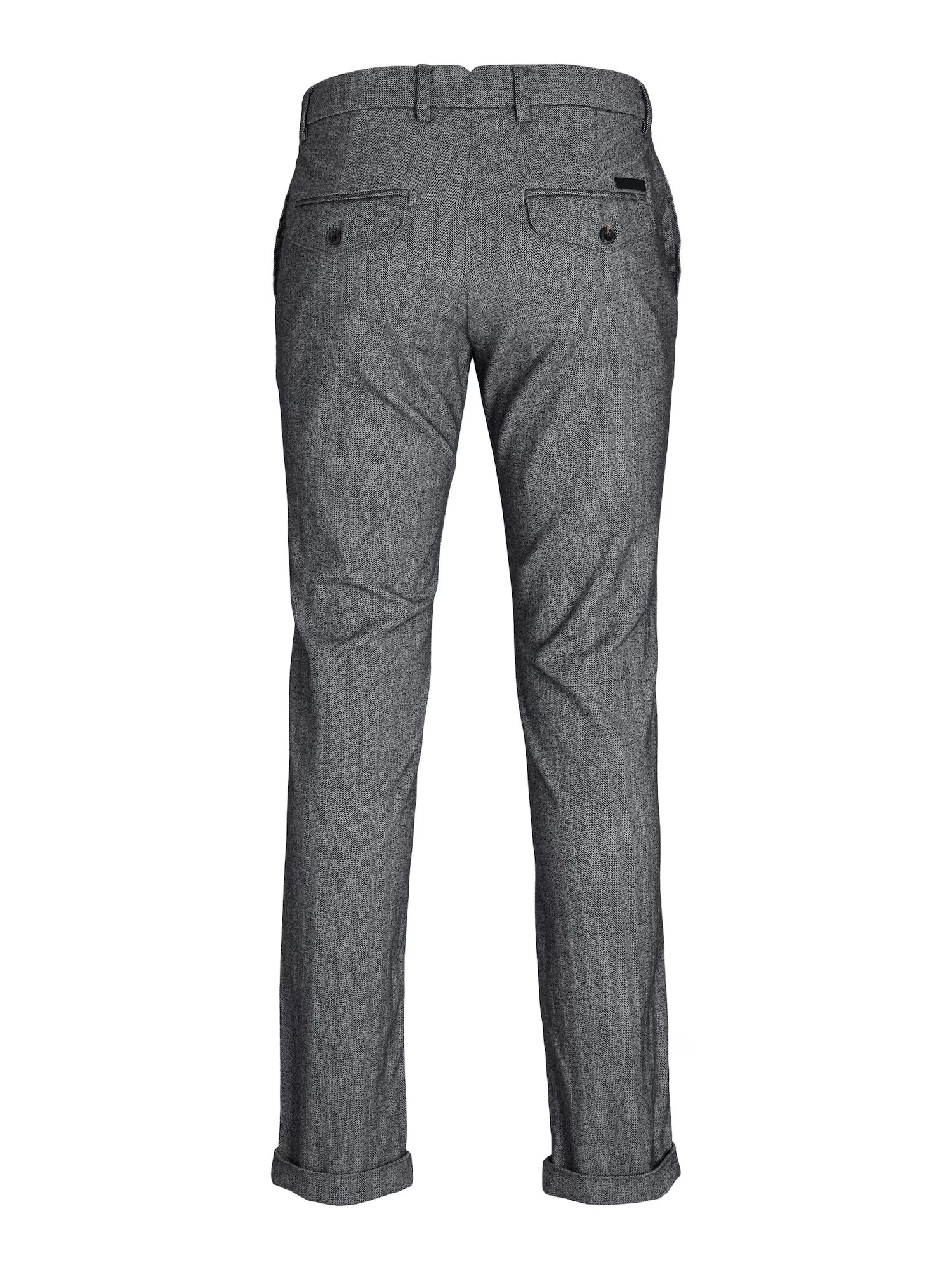 JACK & JONES Chino hlače 'OLLIE' svetlo siva / črna - Pepit.si