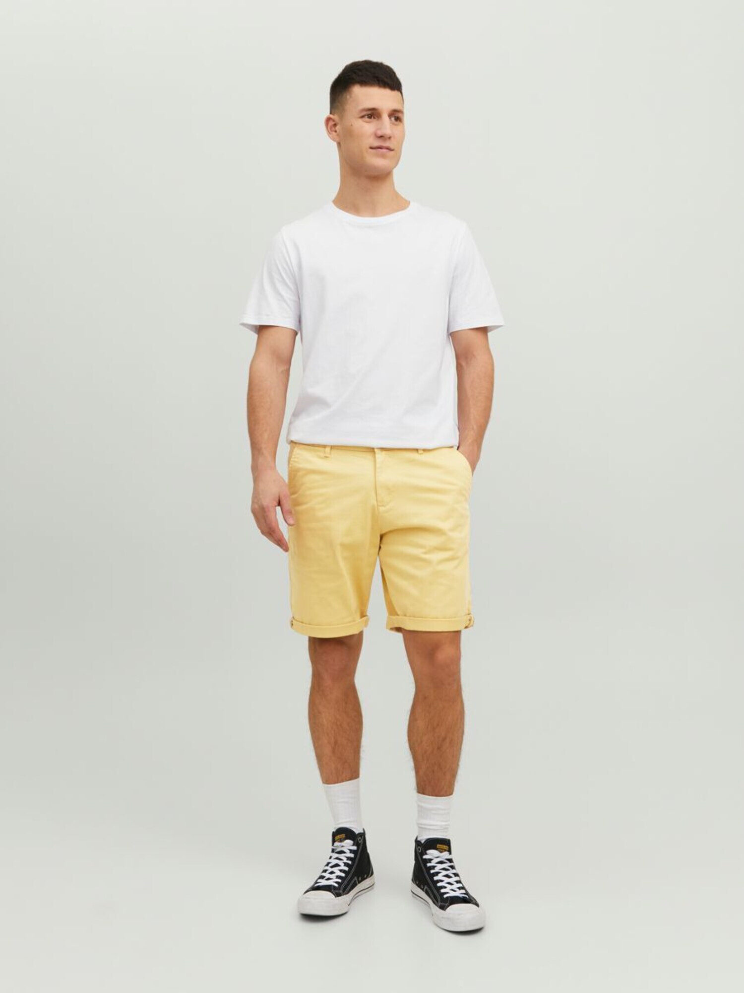 JACK & JONES Chino hlače rumena / limonino-rumena - Pepit.si