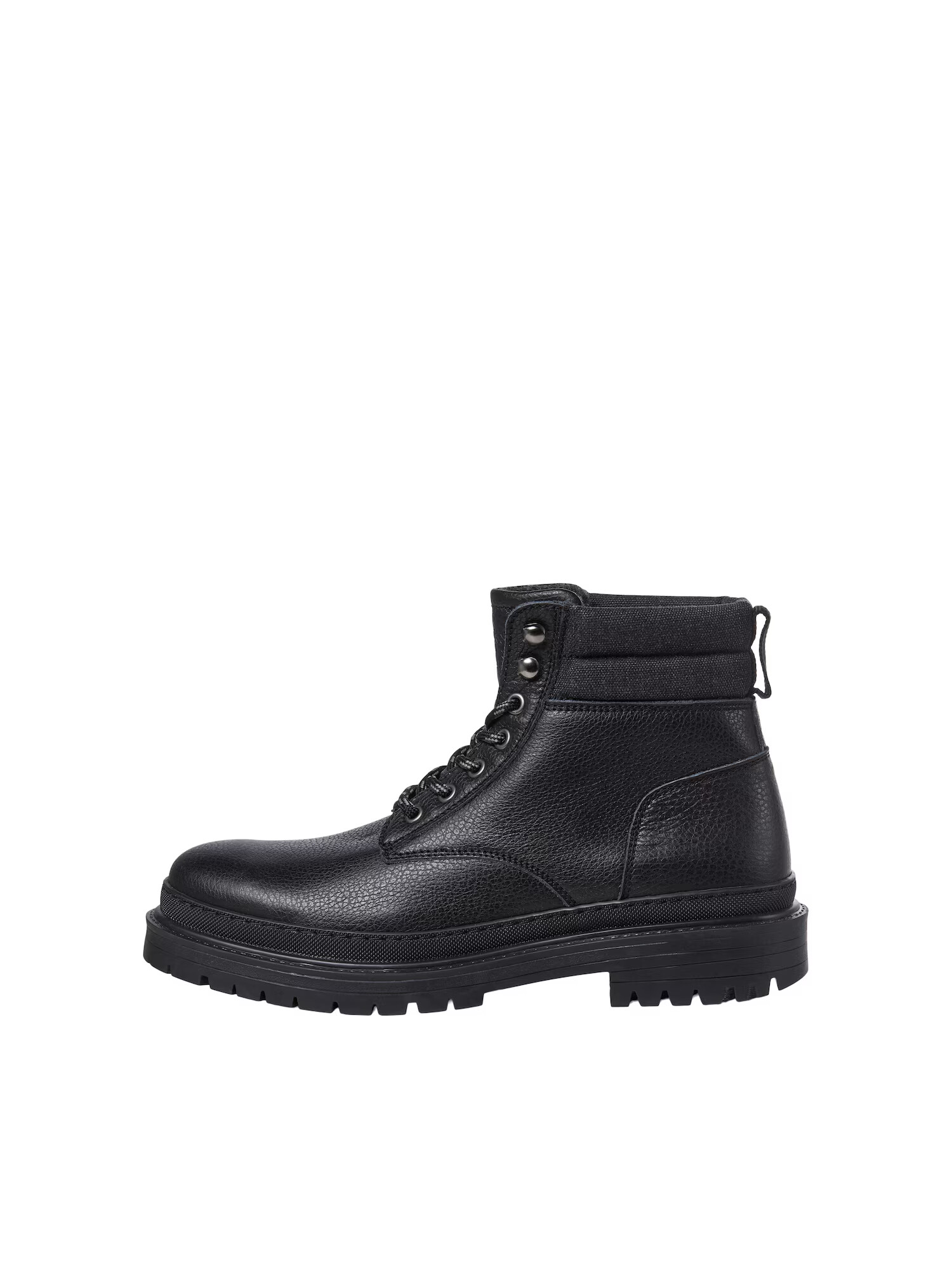 JACK & JONES Schnürboots črna - Pepit.si