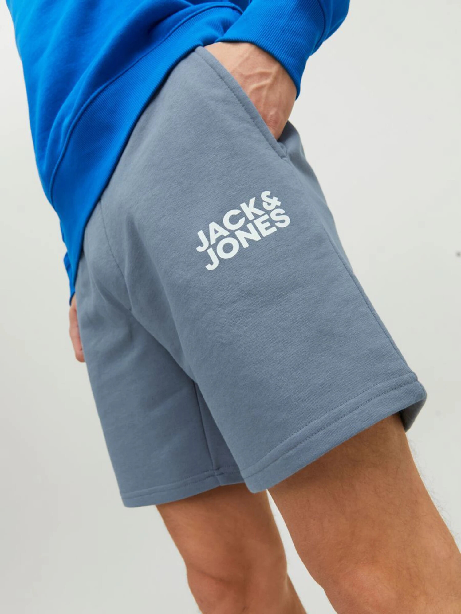 JACK & JONES Hlače 'Bex' golobje modra / črna - Pepit.si