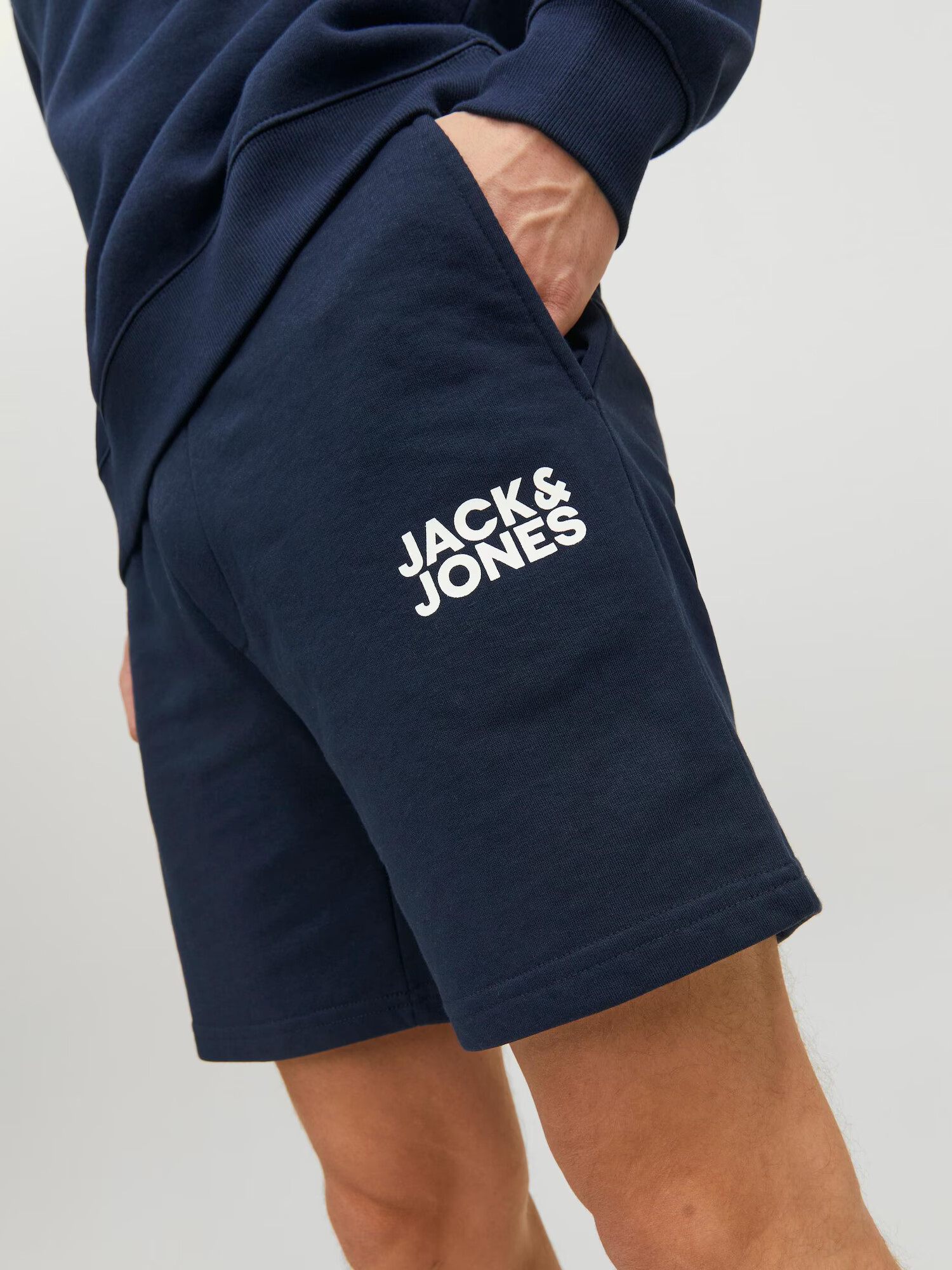 JACK & JONES Hlače 'Bex' mornarska / bela - Pepit.si