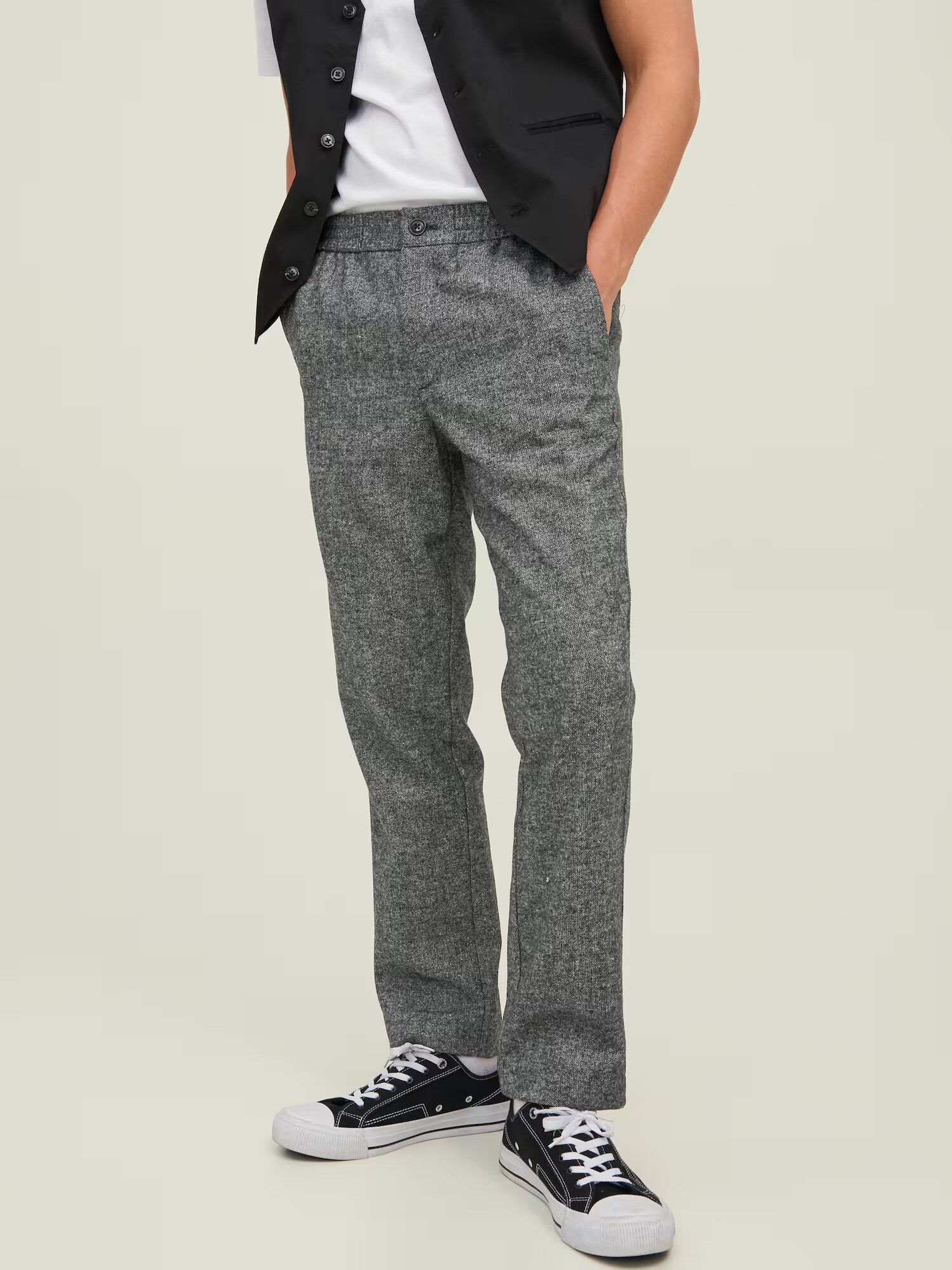 JACK & JONES Hlače 'David' siva - Pepit.si