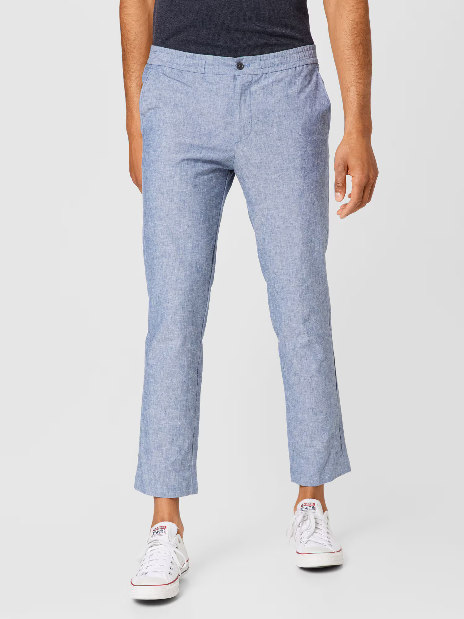 JACK & JONES Hlače 'JPRLINEN DAVID STRING TROUSER' svetlo modra - Pepit.si