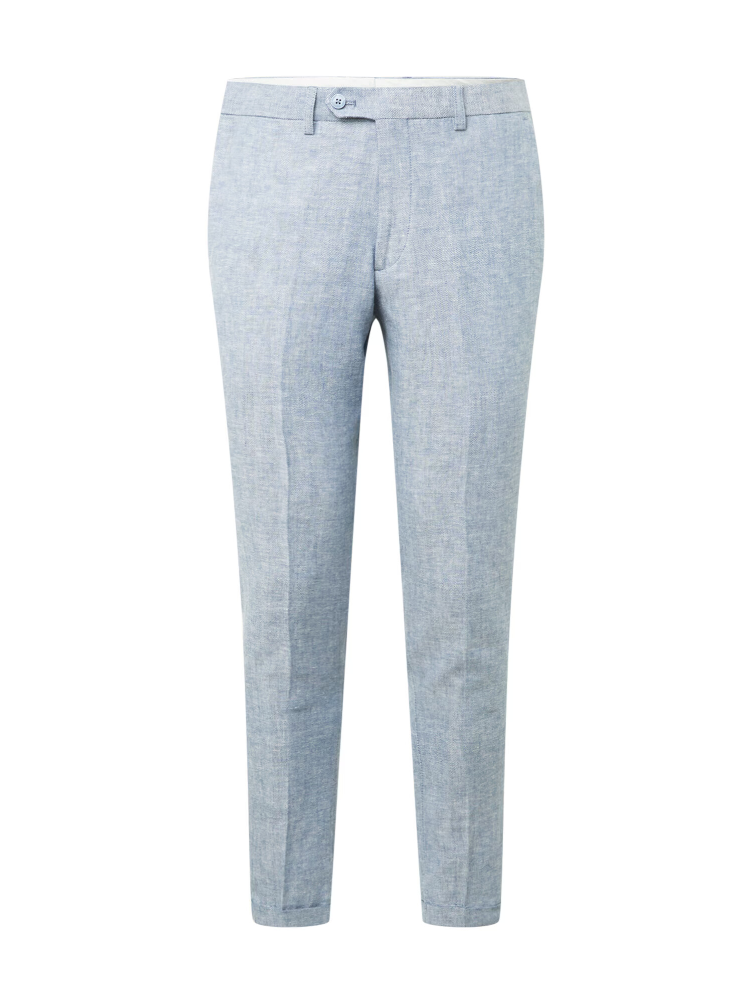 JACK & JONES Hlače z naborki 'JPRRAY LINEN SID TROUSER' dimno modra - Pepit.si