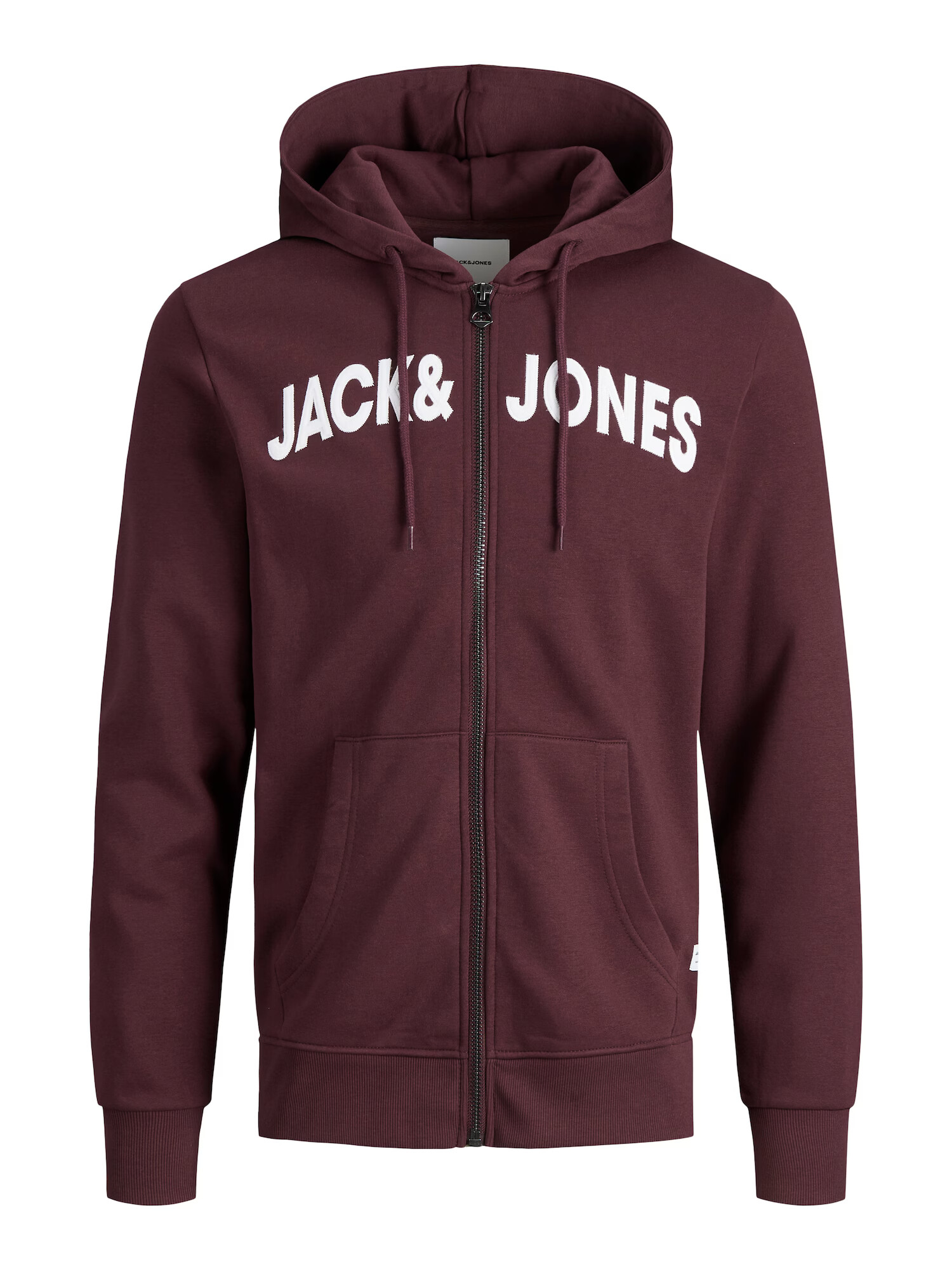 JACK & JONES Jopa na zadrgo 'Navy' bela / bordo - Pepit.si