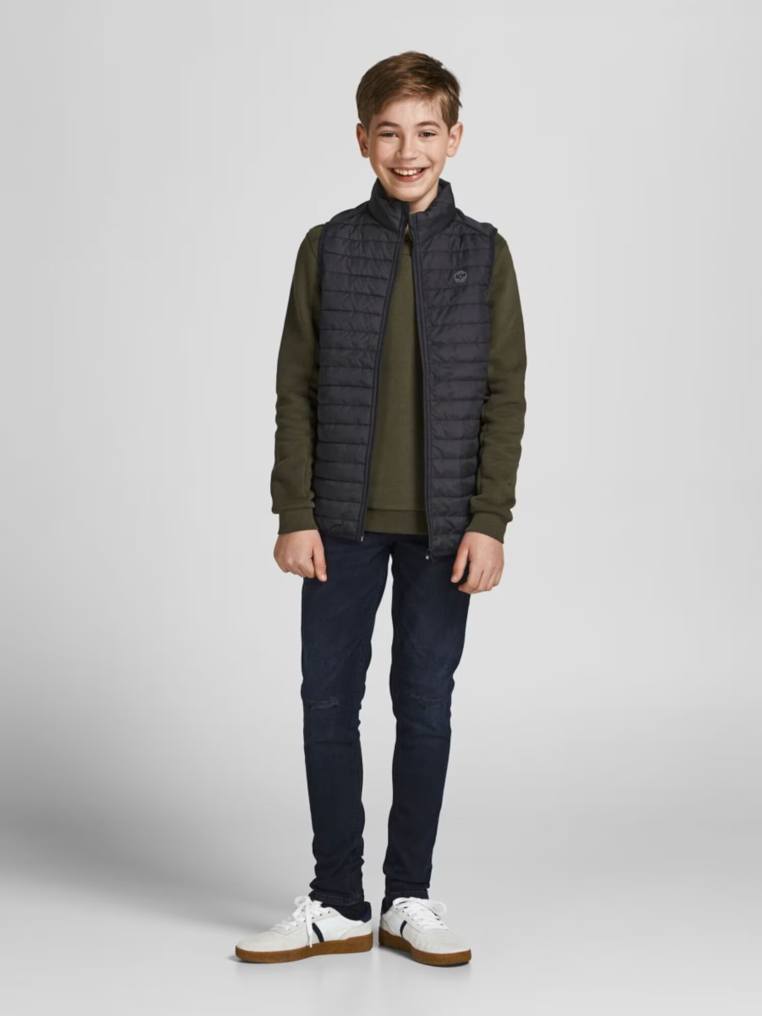 Jack & Jones Junior Brezrokavnik črna - Pepit.si