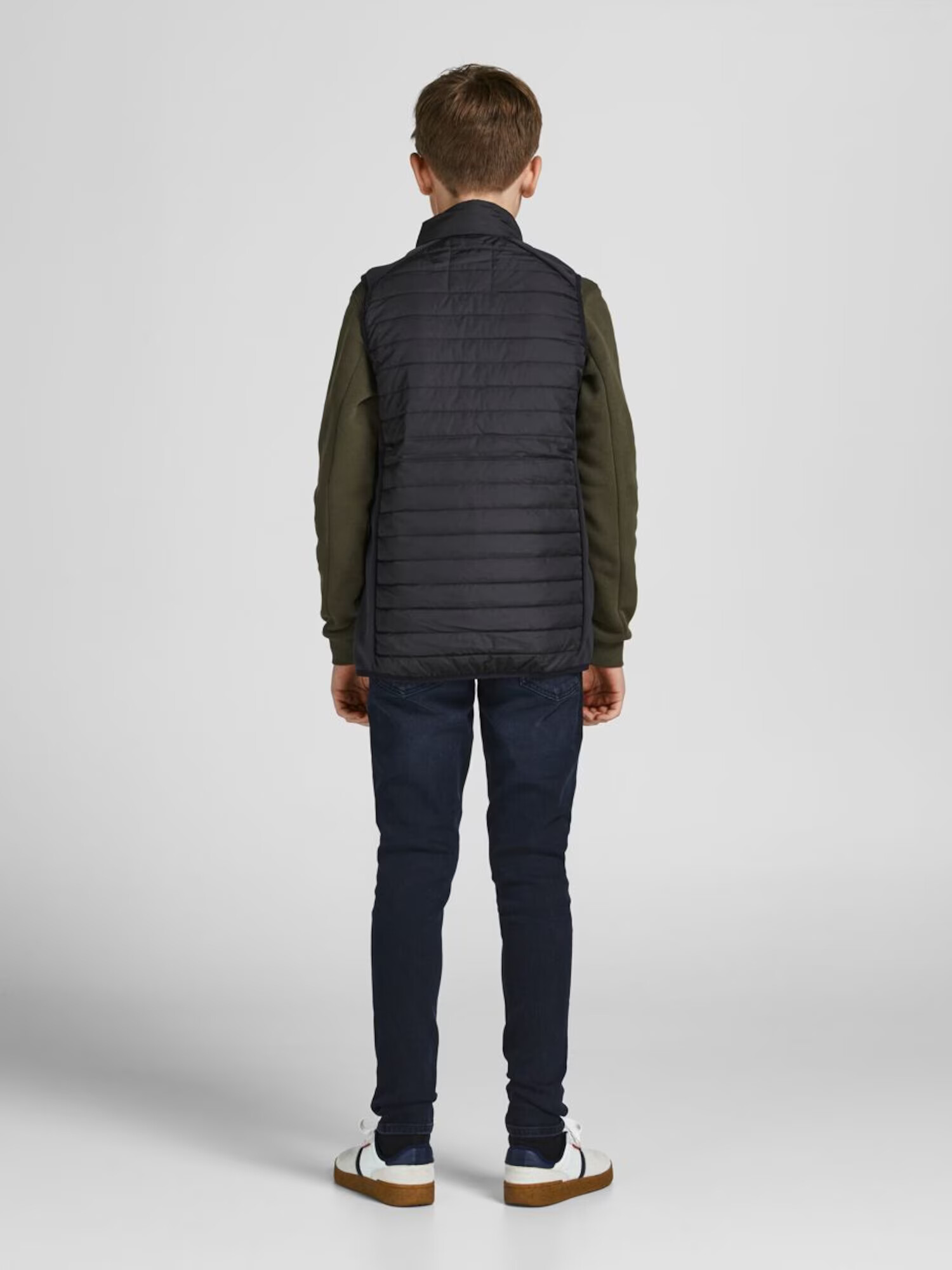 Jack & Jones Junior Brezrokavnik črna - Pepit.si