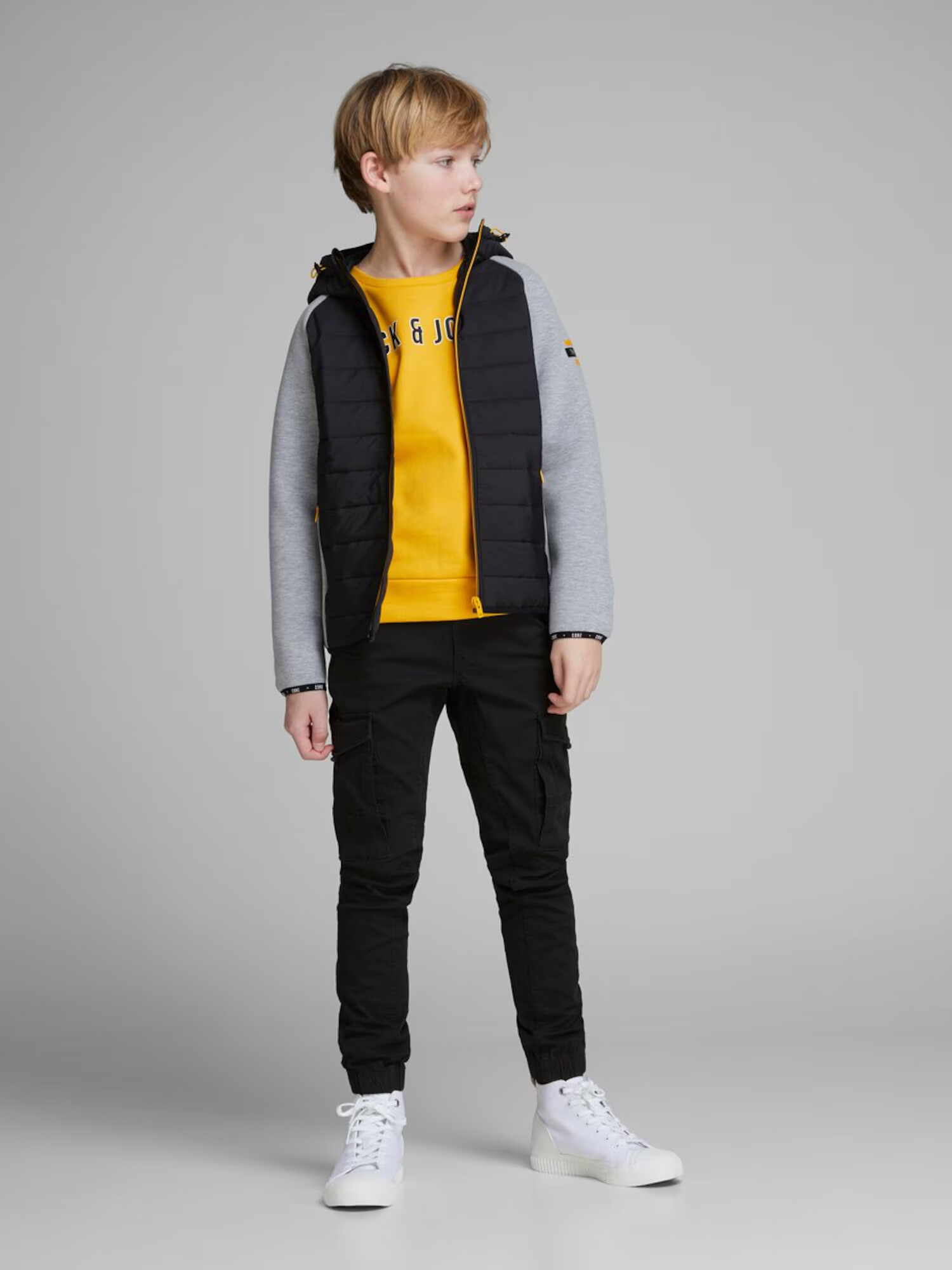 Jack & Jones Junior Hlače 'Paul' črna - Pepit.si