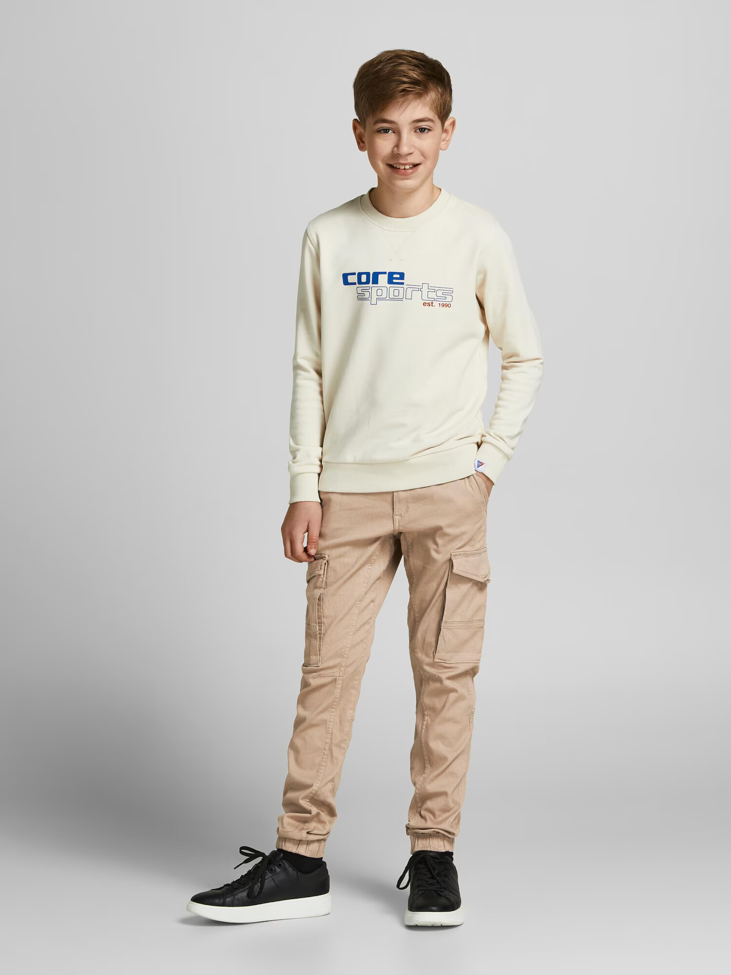 Jack & Jones Junior Hlače 'Paul' svetlo rjava - Pepit.si