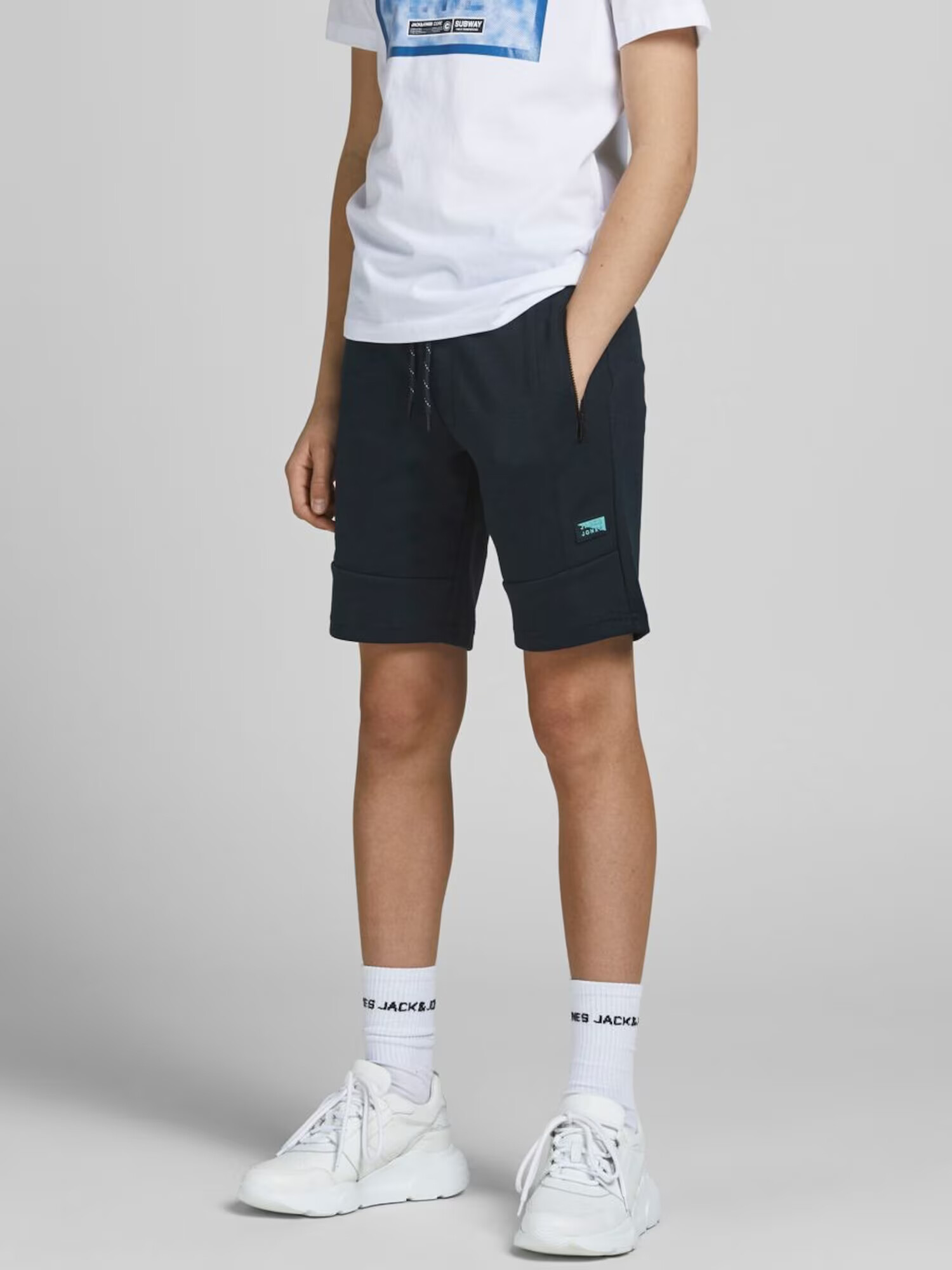 Jack & Jones Junior Hlače 'Stair' mornarska / svetlo modra - Pepit.si