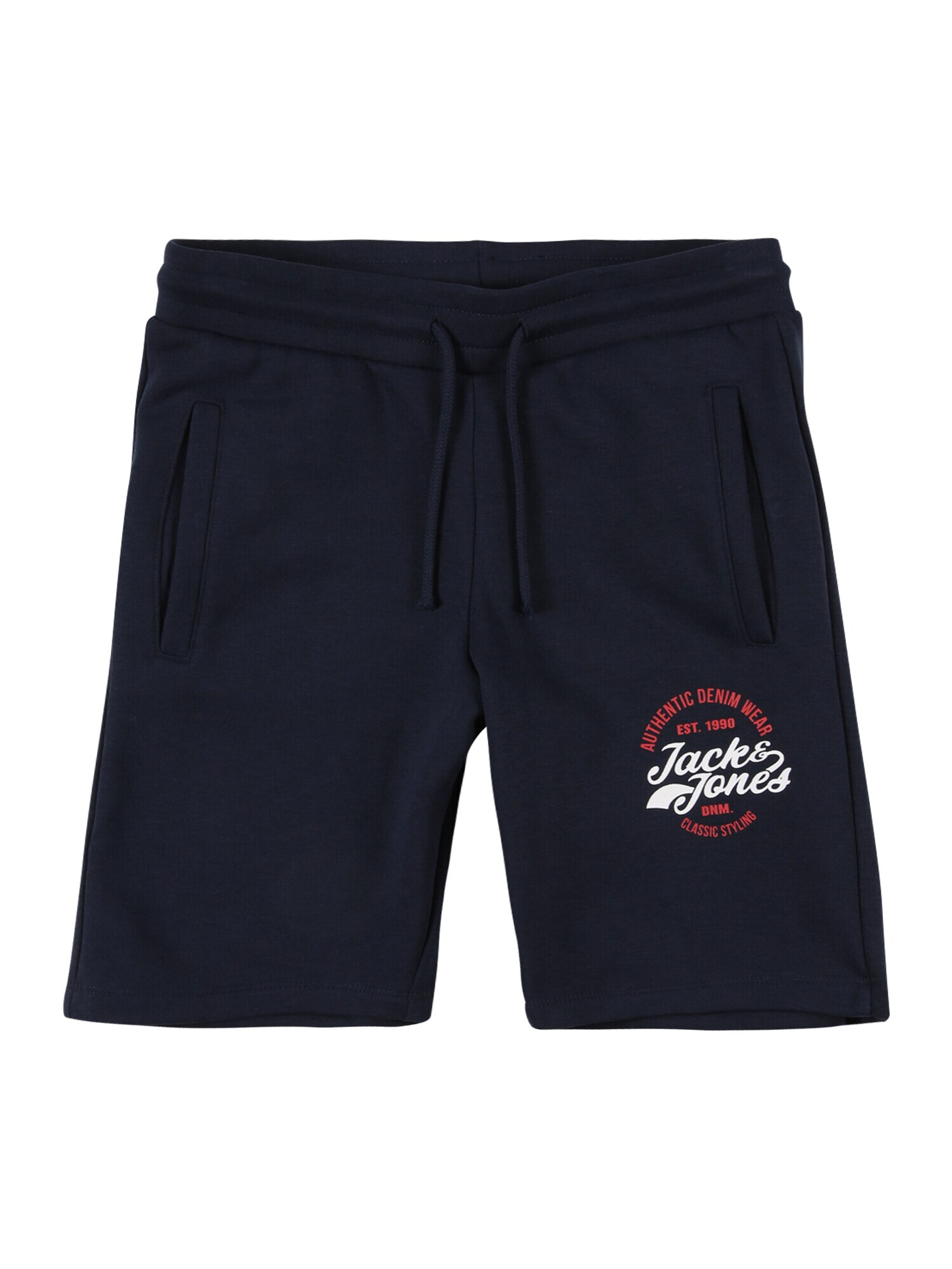 Jack & Jones Junior Hlače nočno modra / svetlo rdeča / bela - Pepit.si