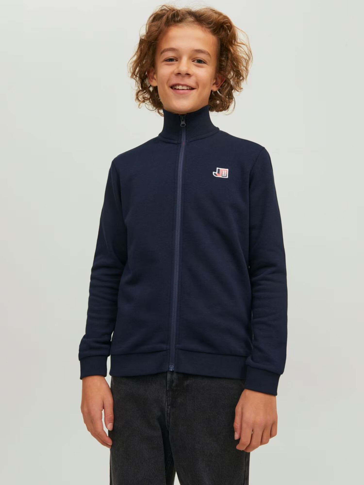 Jack & Jones Junior Jopa na zadrgo modra / nočno modra - Pepit.si