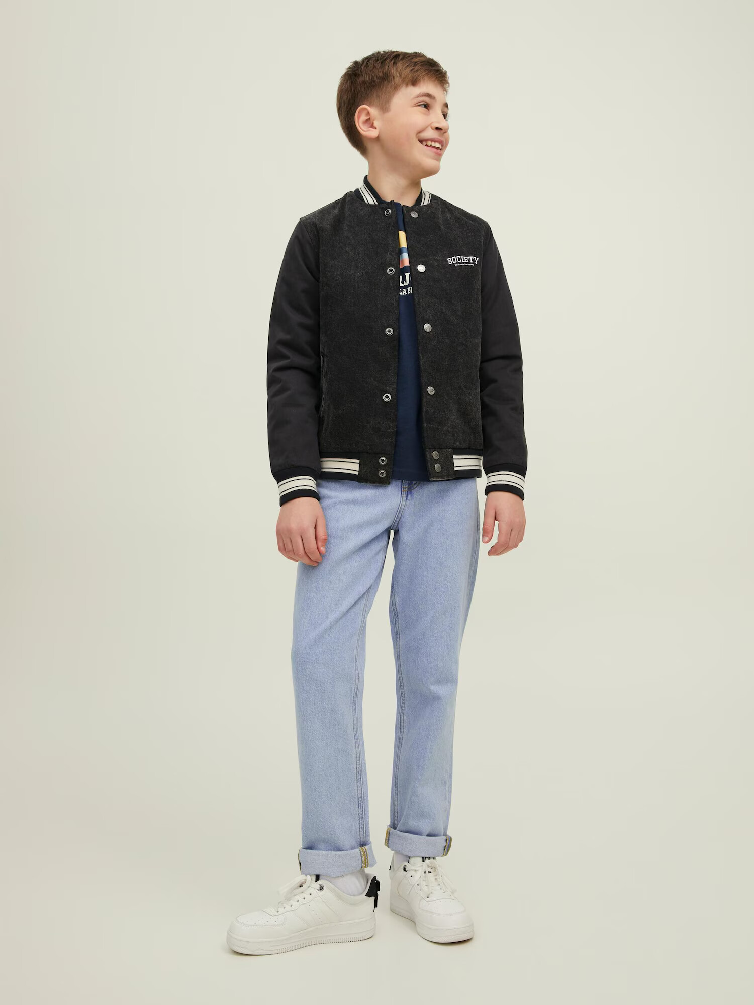 Jack & Jones Junior Kavbojke 'Clark' moder denim - Pepit.si