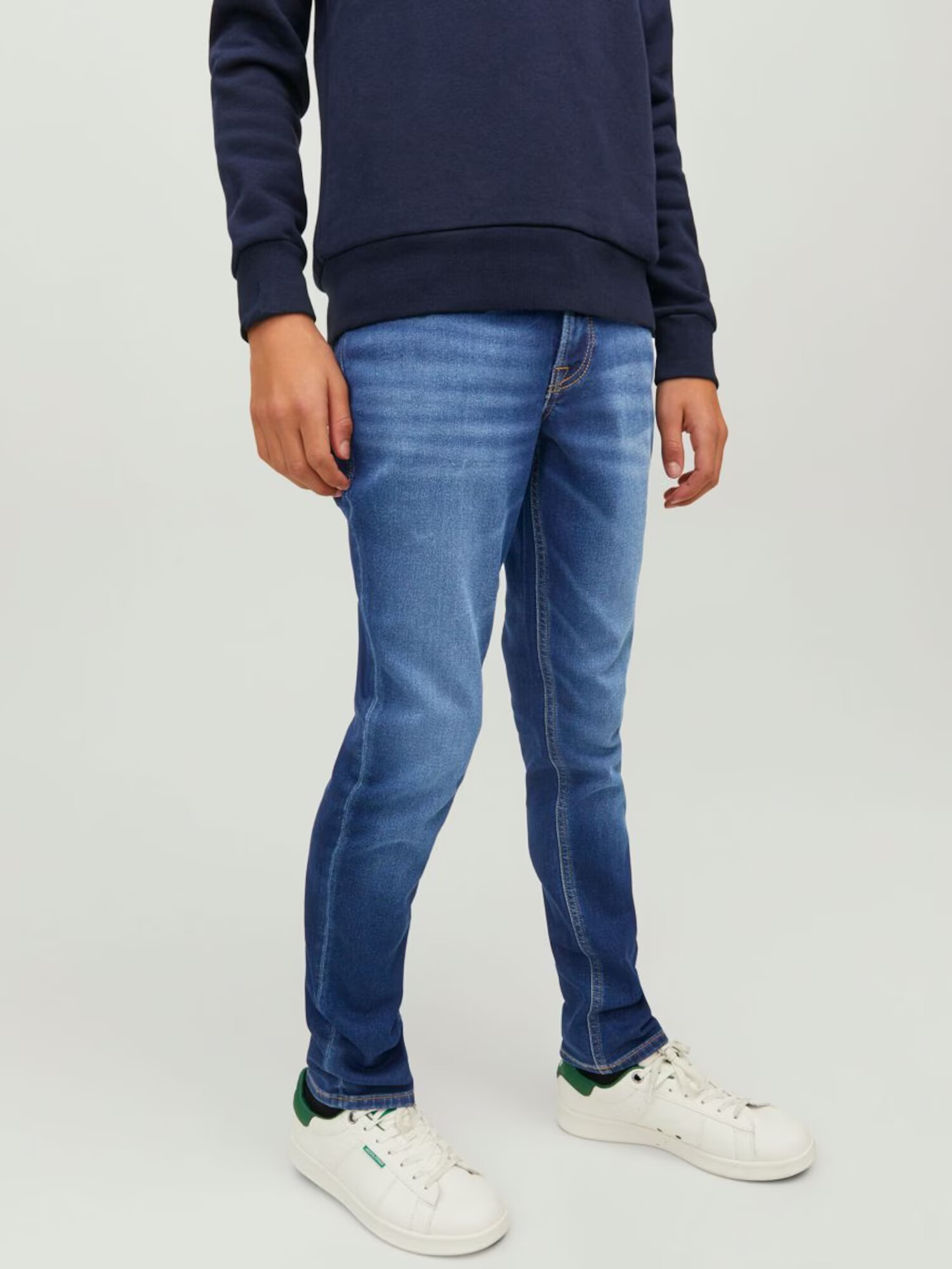 Jack & Jones Junior Kavbojke 'Glenn' moder denim - Pepit.si