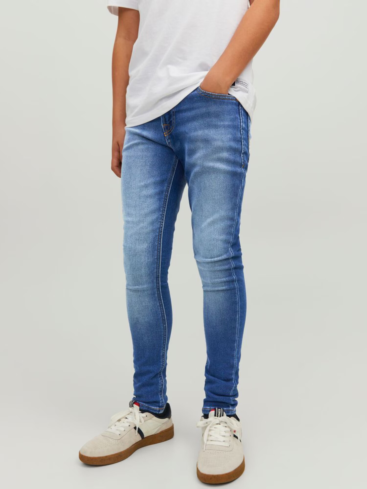 Jack & Jones Junior Kavbojke 'Liam' moder denim - Pepit.si