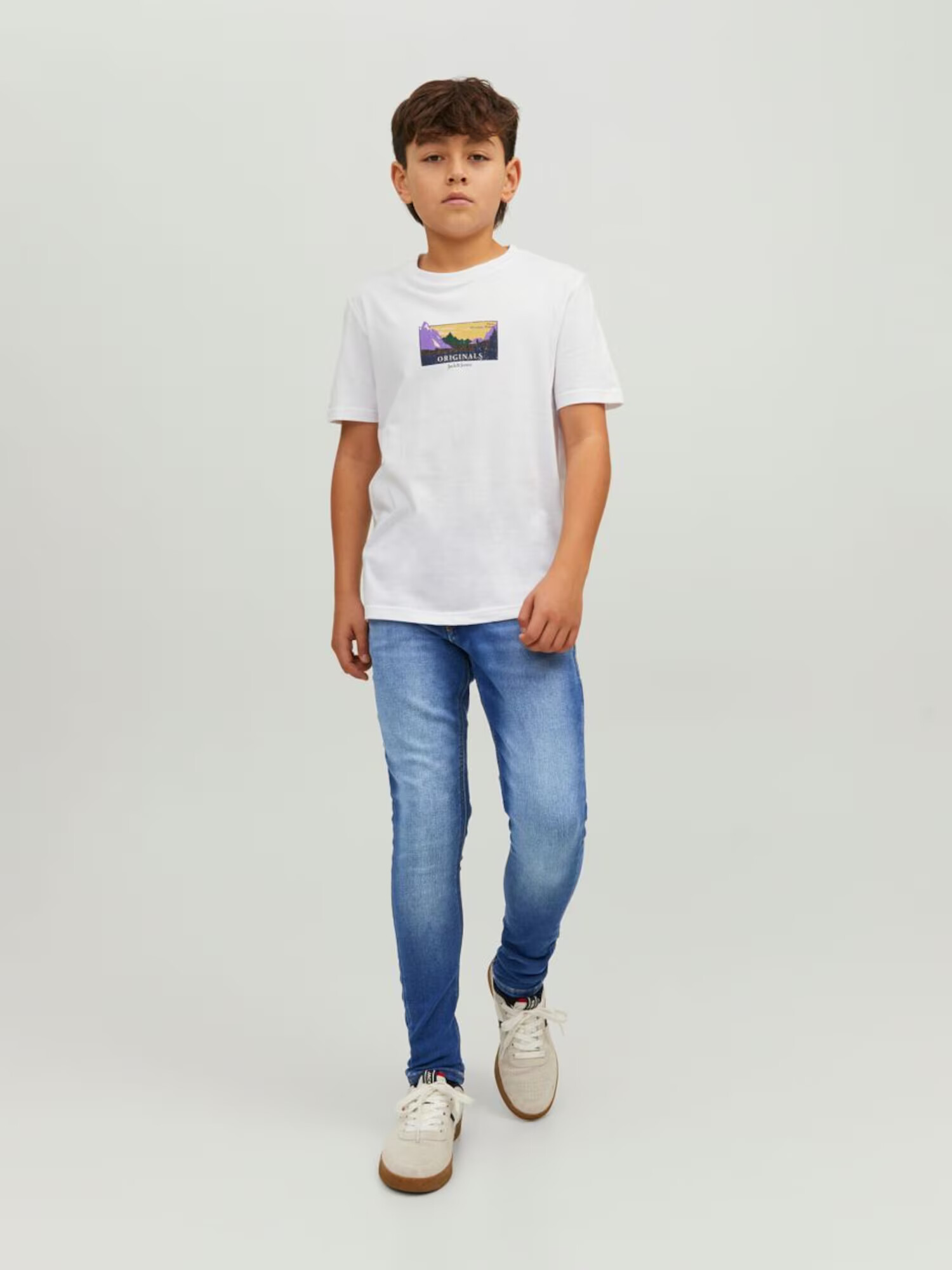 Jack & Jones Junior Kavbojke 'Liam' moder denim - Pepit.si