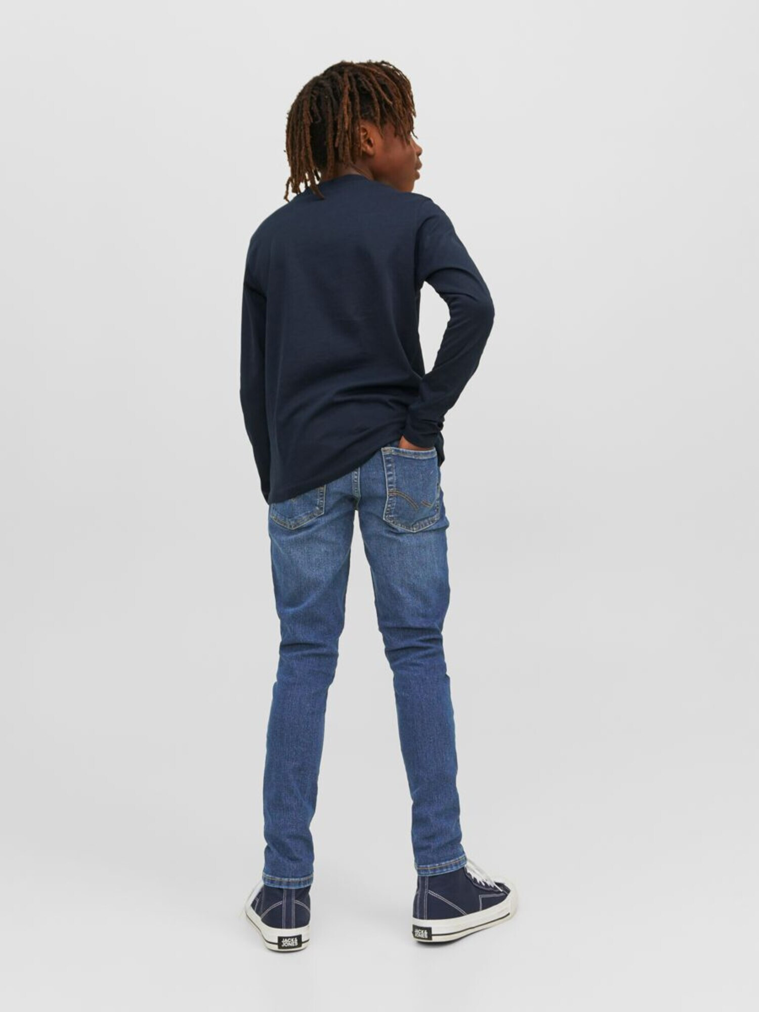 Jack & Jones Junior Kavbojke 'Liam' moder denim - Pepit.si