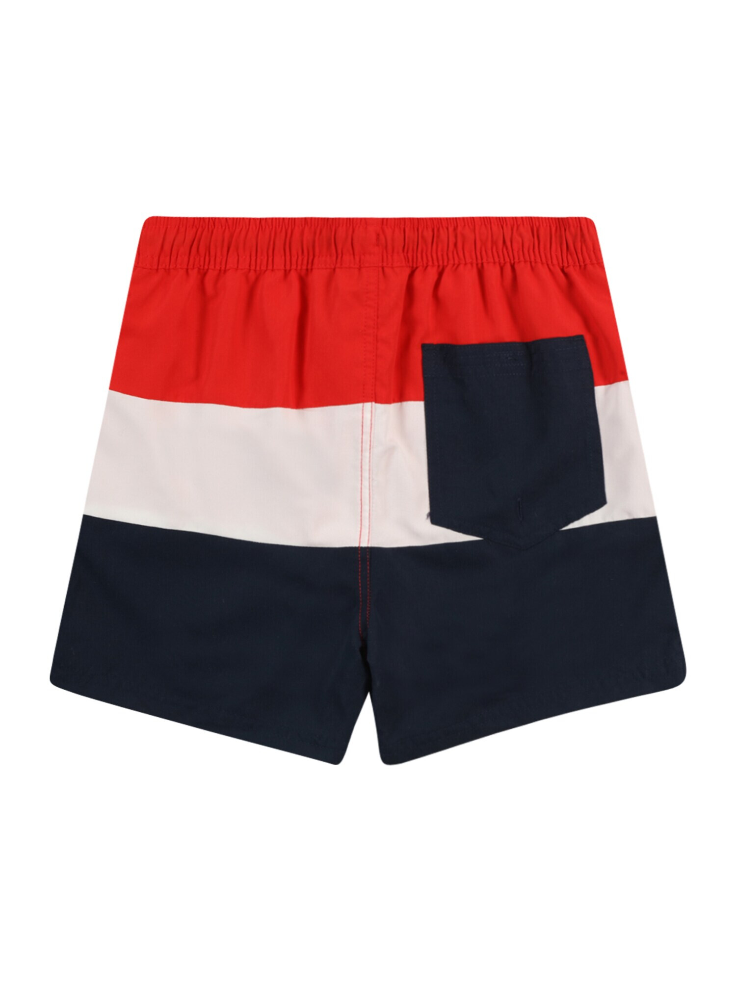 Jack & Jones Junior Kratke kopalne hlače 'Fiji' temno modra / ognjeno rdeča / bela - Pepit.si