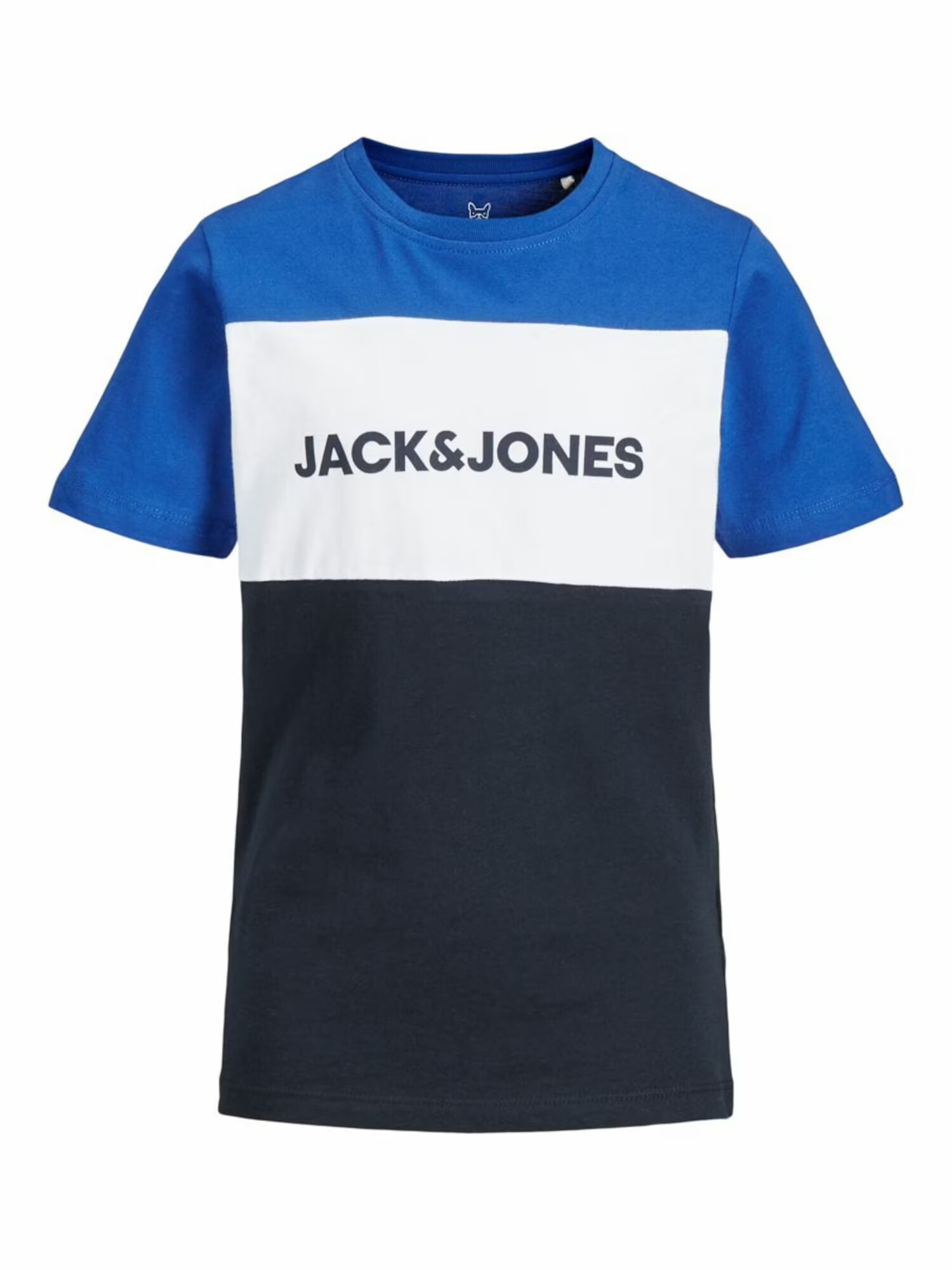 Jack & Jones Junior Majica nočno modra / kraljevo modra / bela - Pepit.si