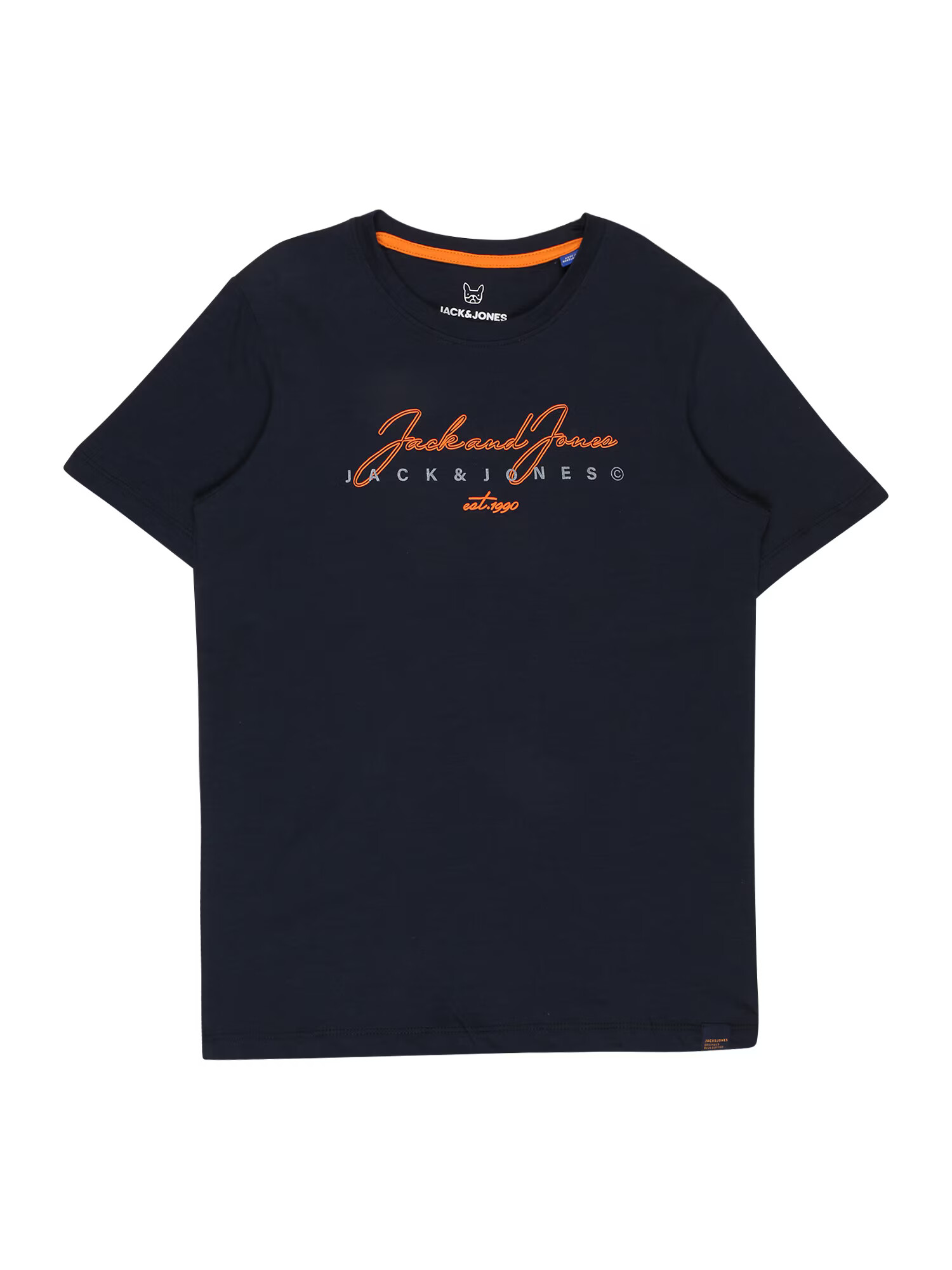 Jack & Jones Junior Majica 'BLOOMSBURY' mornarska / oranžna / opal - Pepit.si