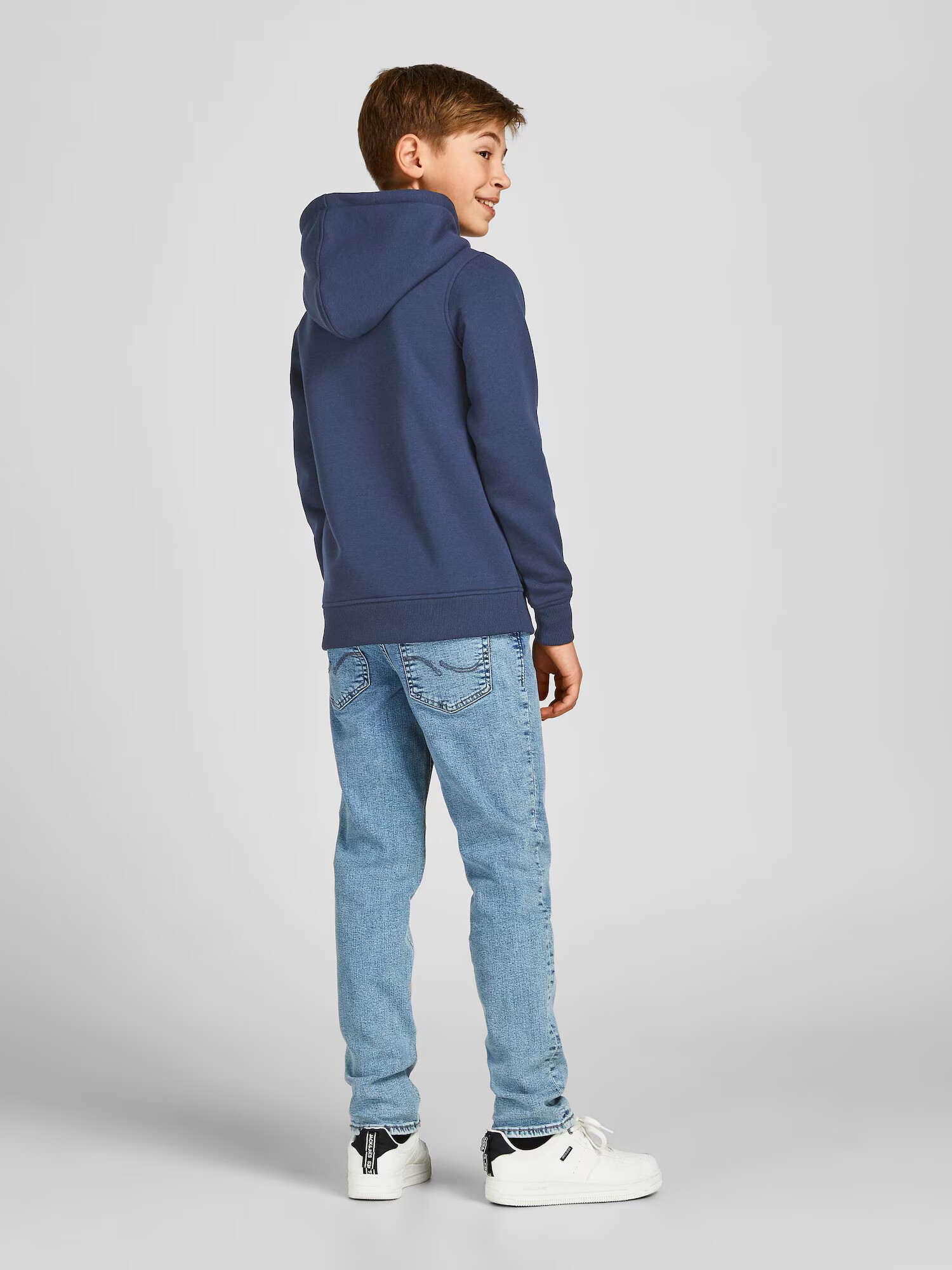 Jack & Jones Junior Majica 'Copenhagen' mornarska / bela - Pepit.si