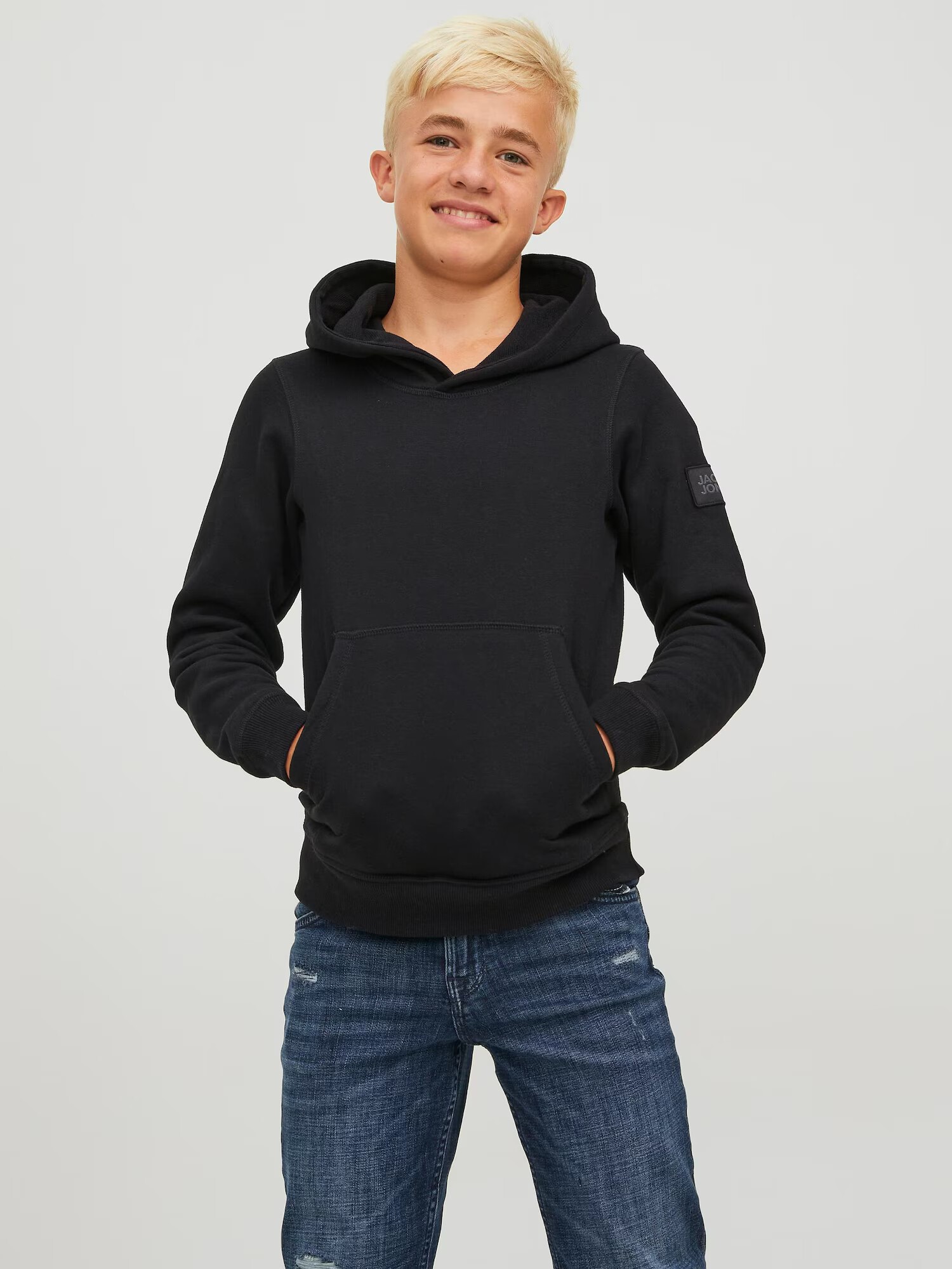 Jack & Jones Junior Majica črna - Pepit.si