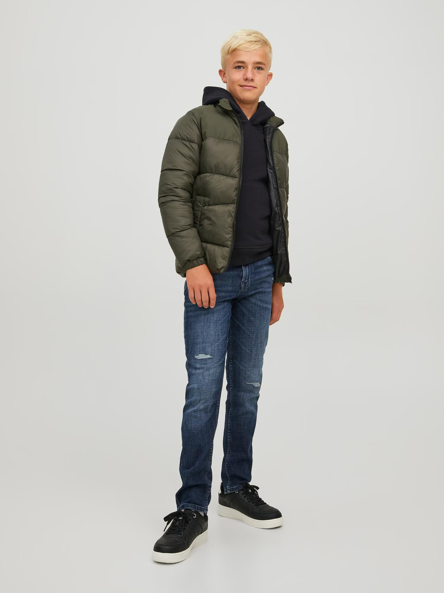 Jack & Jones Junior Majica črna - Pepit.si