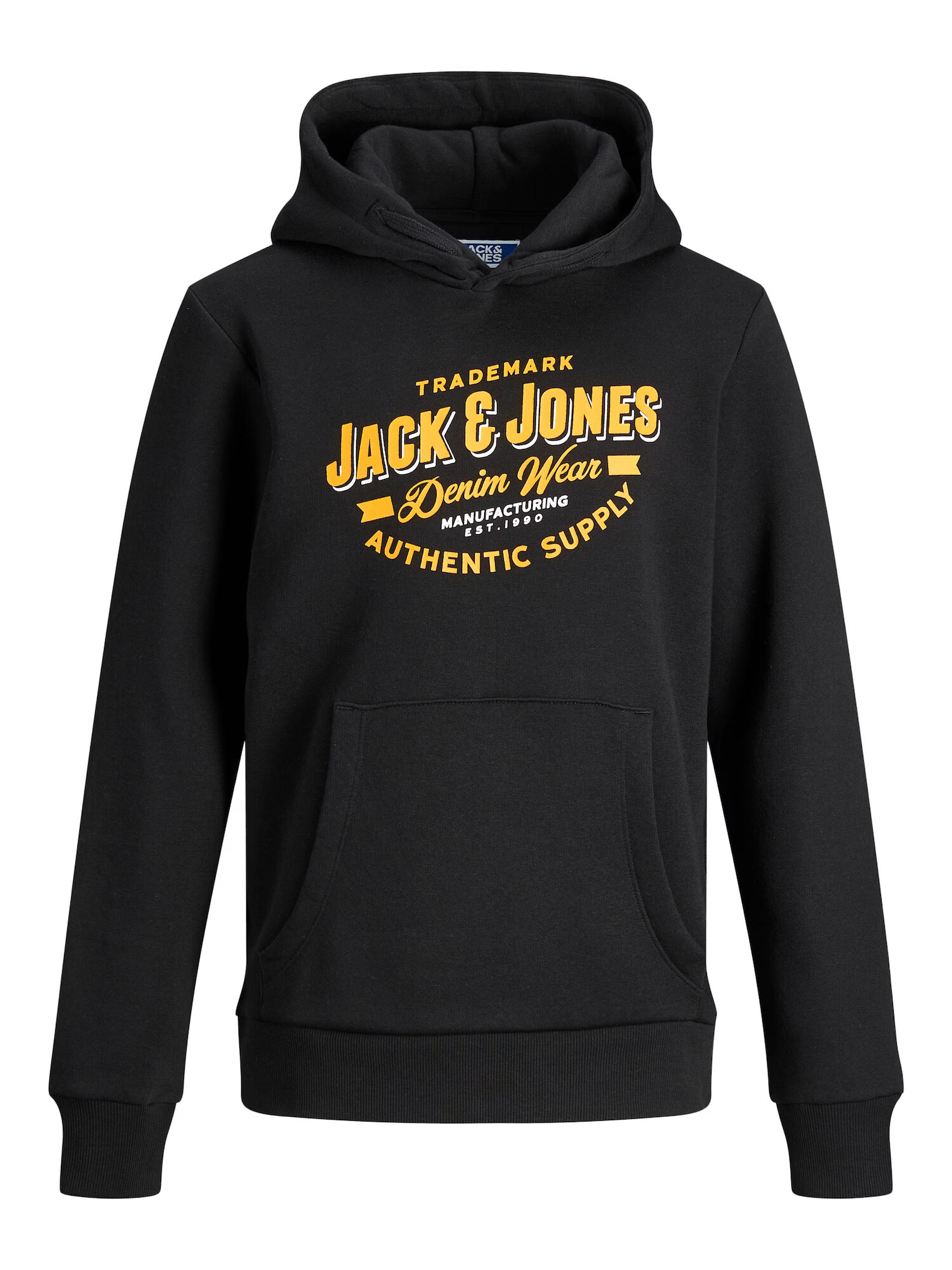 Jack & Jones Junior Majica rumena / črna / bela - Pepit.si