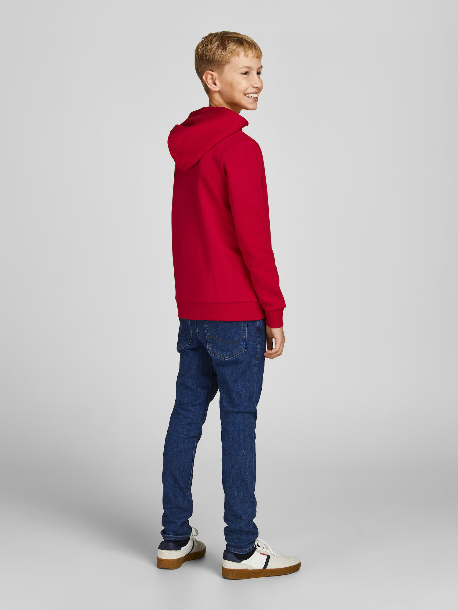 Jack & Jones Junior Majica grenada / črna / bela - Pepit.si