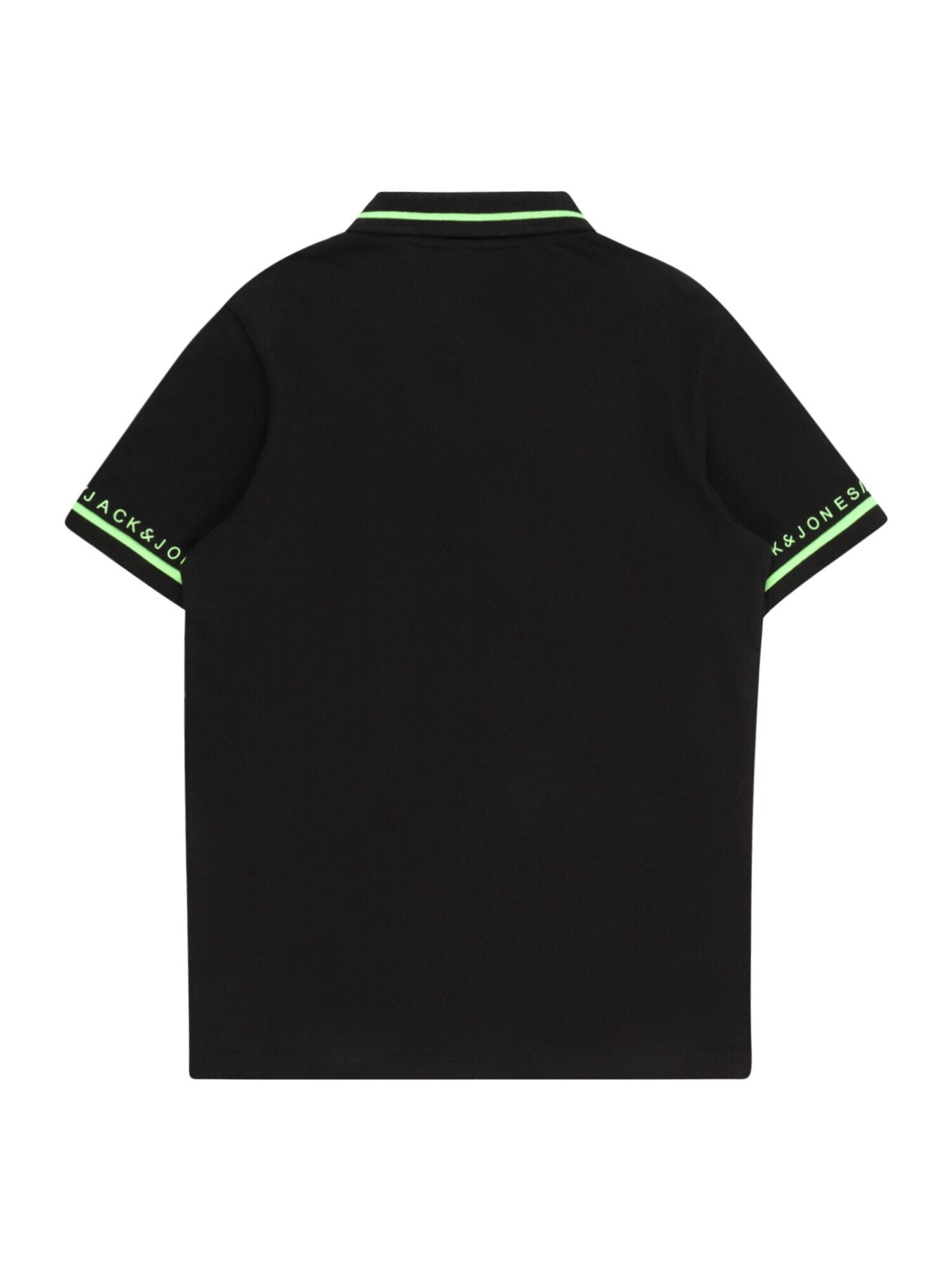 Jack & Jones Junior Majica 'GLOBUS' neonsko zelena / črna - Pepit.si