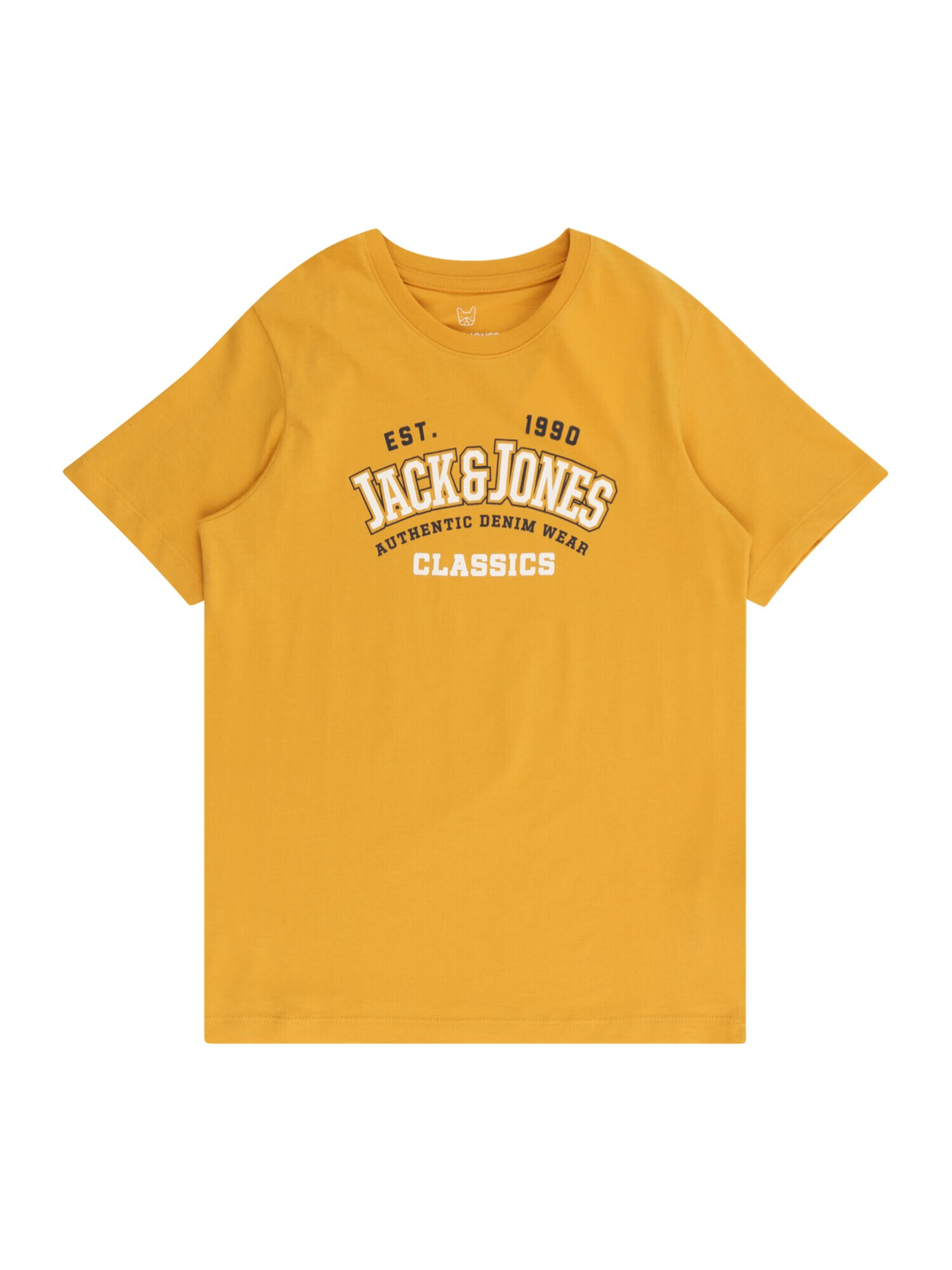 Jack & Jones Junior Majica gorčica / črna / bela - Pepit.si