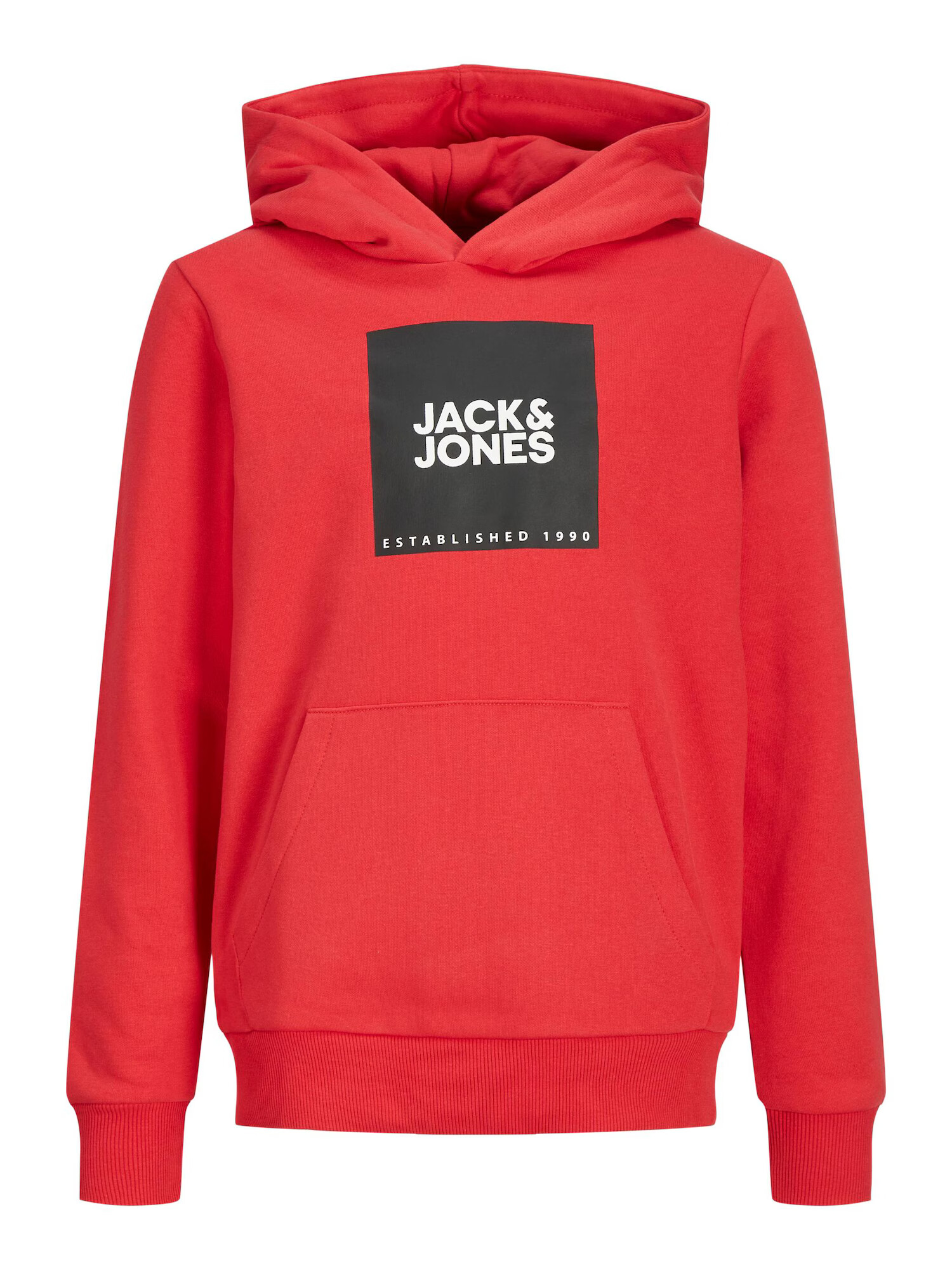 Jack & Jones Junior Majica 'Lock' rdeča / črna / bela - Pepit.si