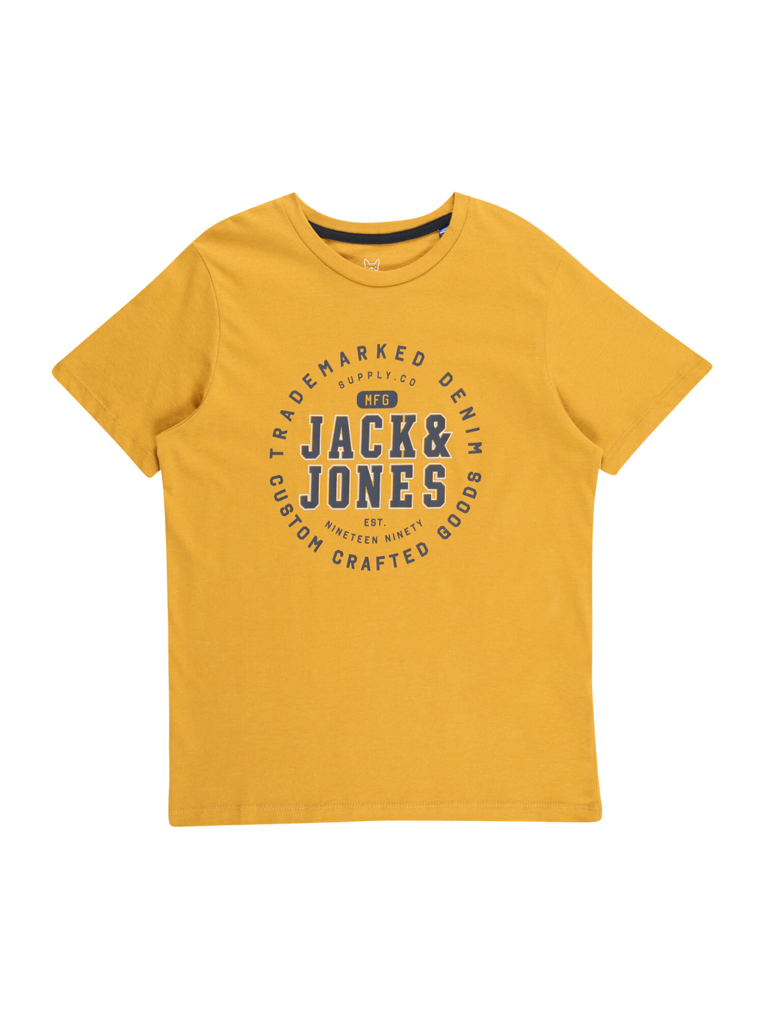 Jack & Jones Junior Majica marine / zlato-rumena / bela - Pepit.si