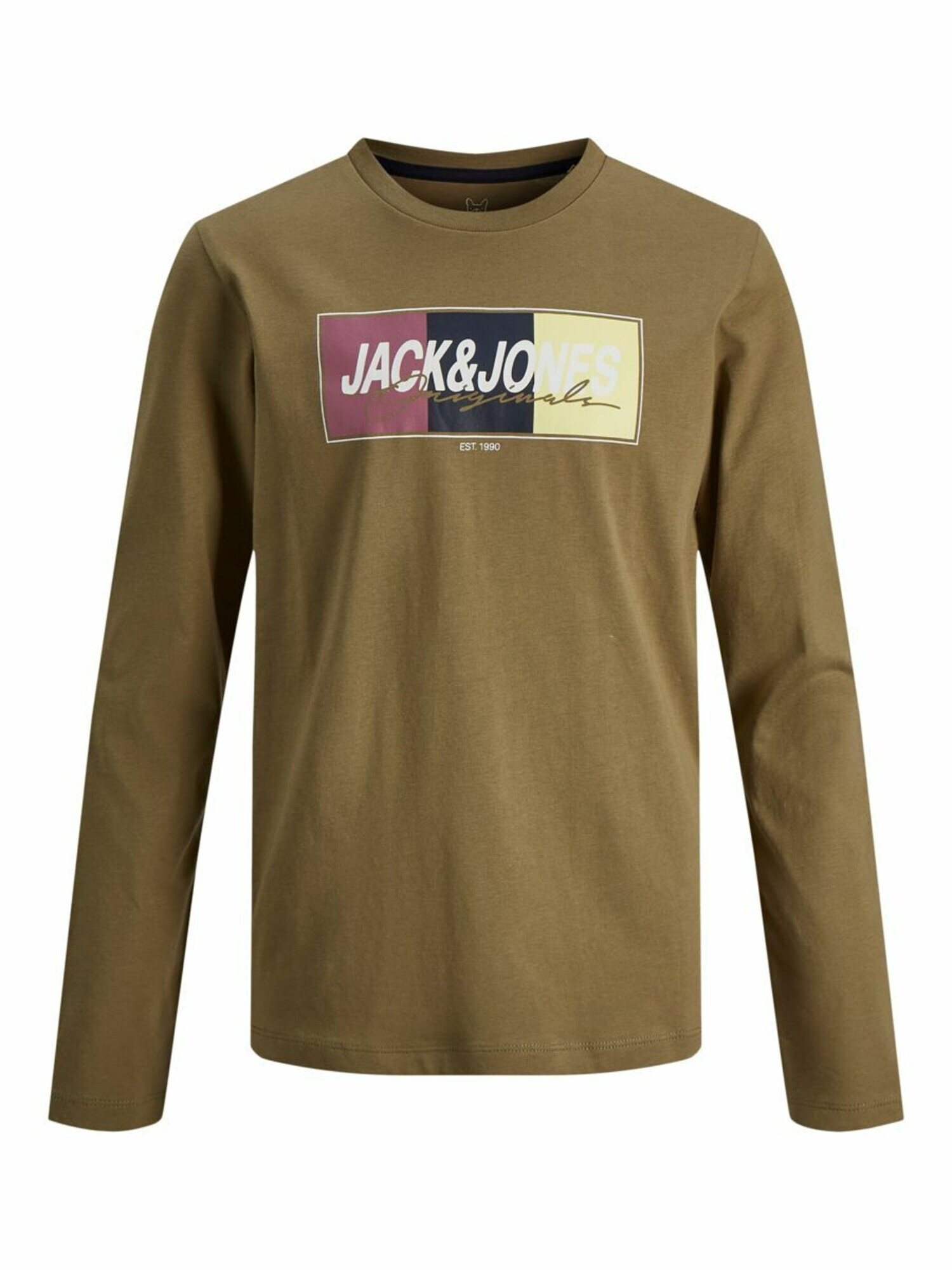 Jack & Jones Junior Majica 'Mason' temno modra / svetlo rumena / oliva / lila / bela - Pepit.si