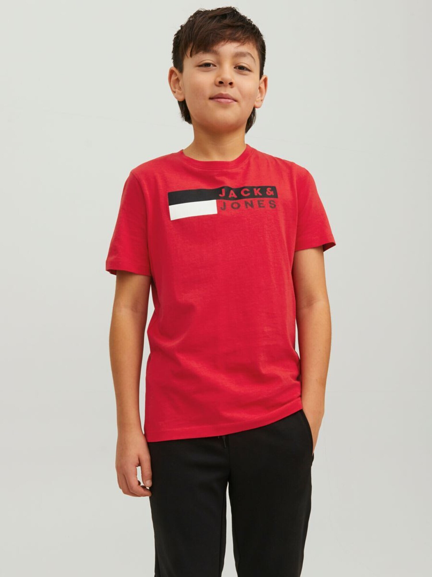 Jack & Jones Junior Majica modra / rdeča / bela - Pepit.si