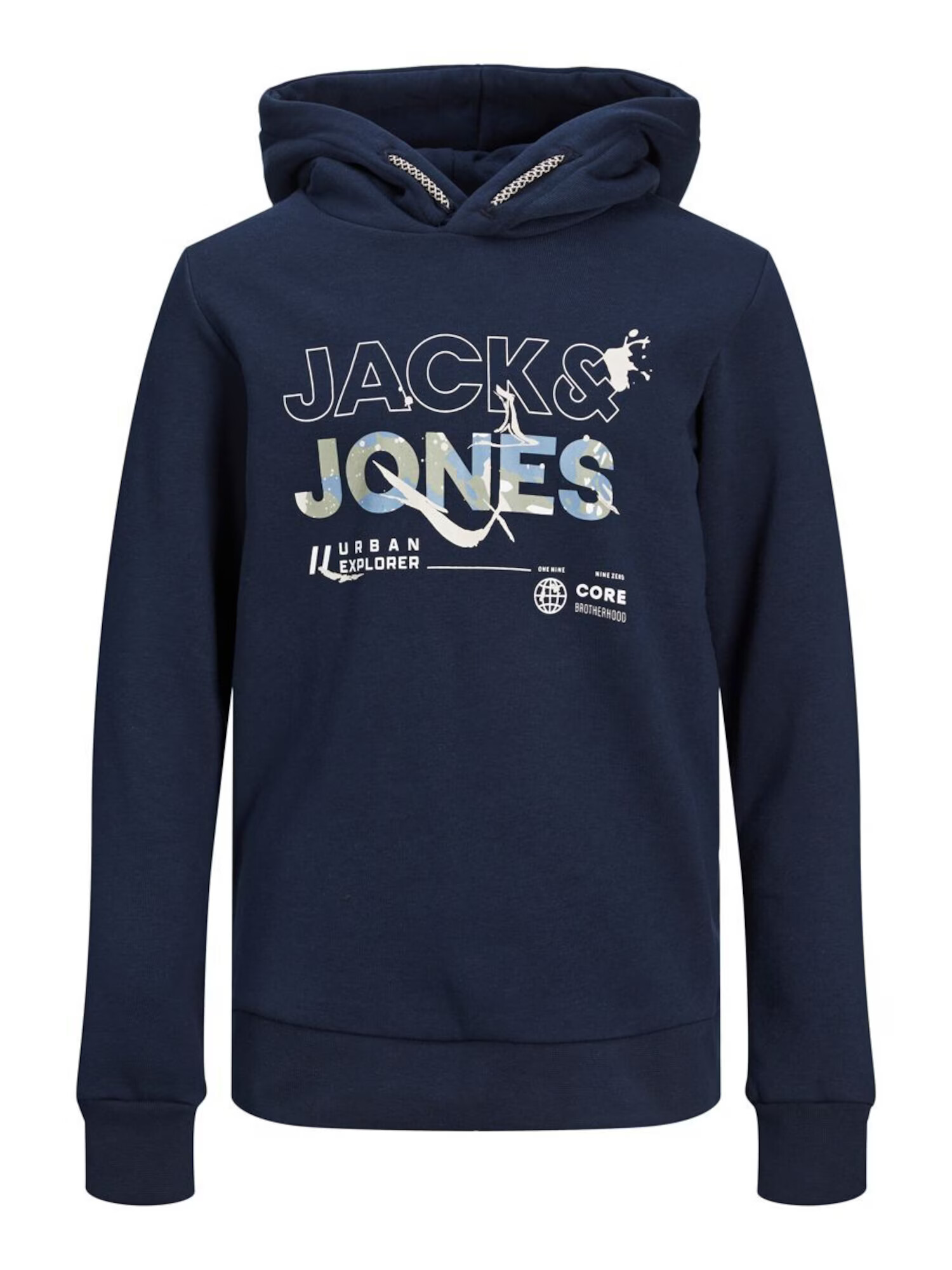 Jack & Jones Junior Majica modra / temno modra / zelena / bela - Pepit.si