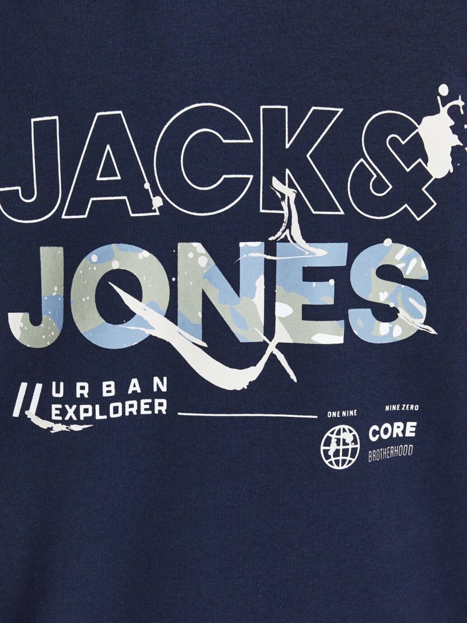 Jack & Jones Junior Majica modra / temno modra / zelena / bela - Pepit.si