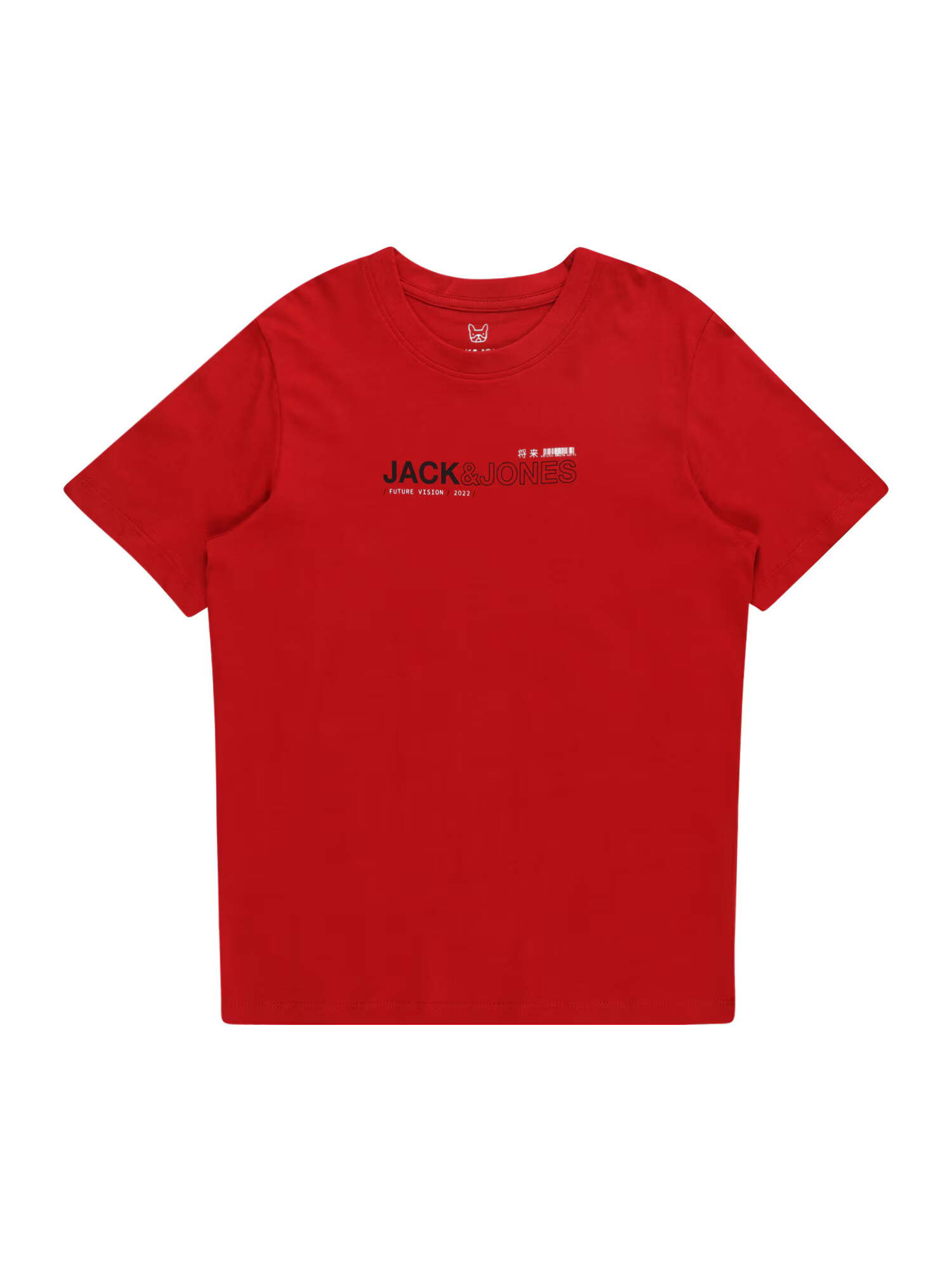 Jack & Jones Junior Majica 'MONO' temno rdeča / črna / bela - Pepit.si