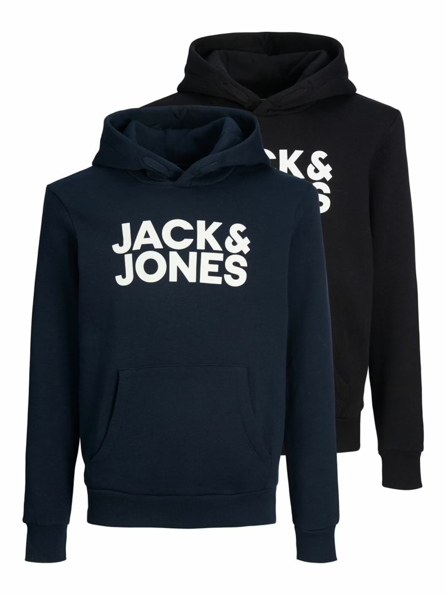 Jack & Jones Junior Majica mornarska / črna / bela - Pepit.si