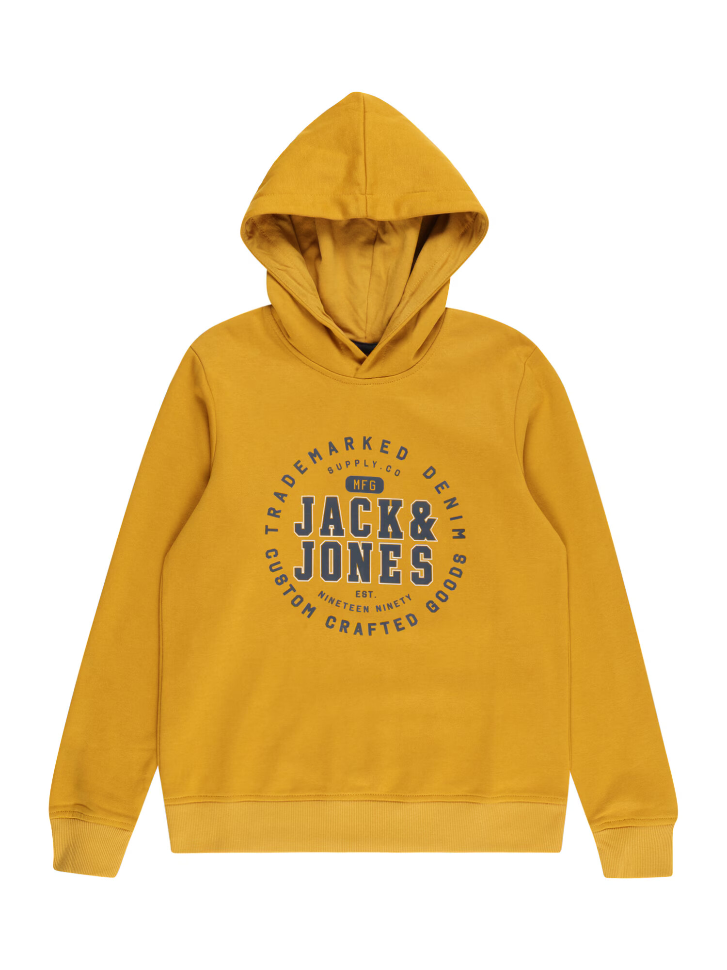 Jack & Jones Junior Majica mornarska / gorčica / bela - Pepit.si