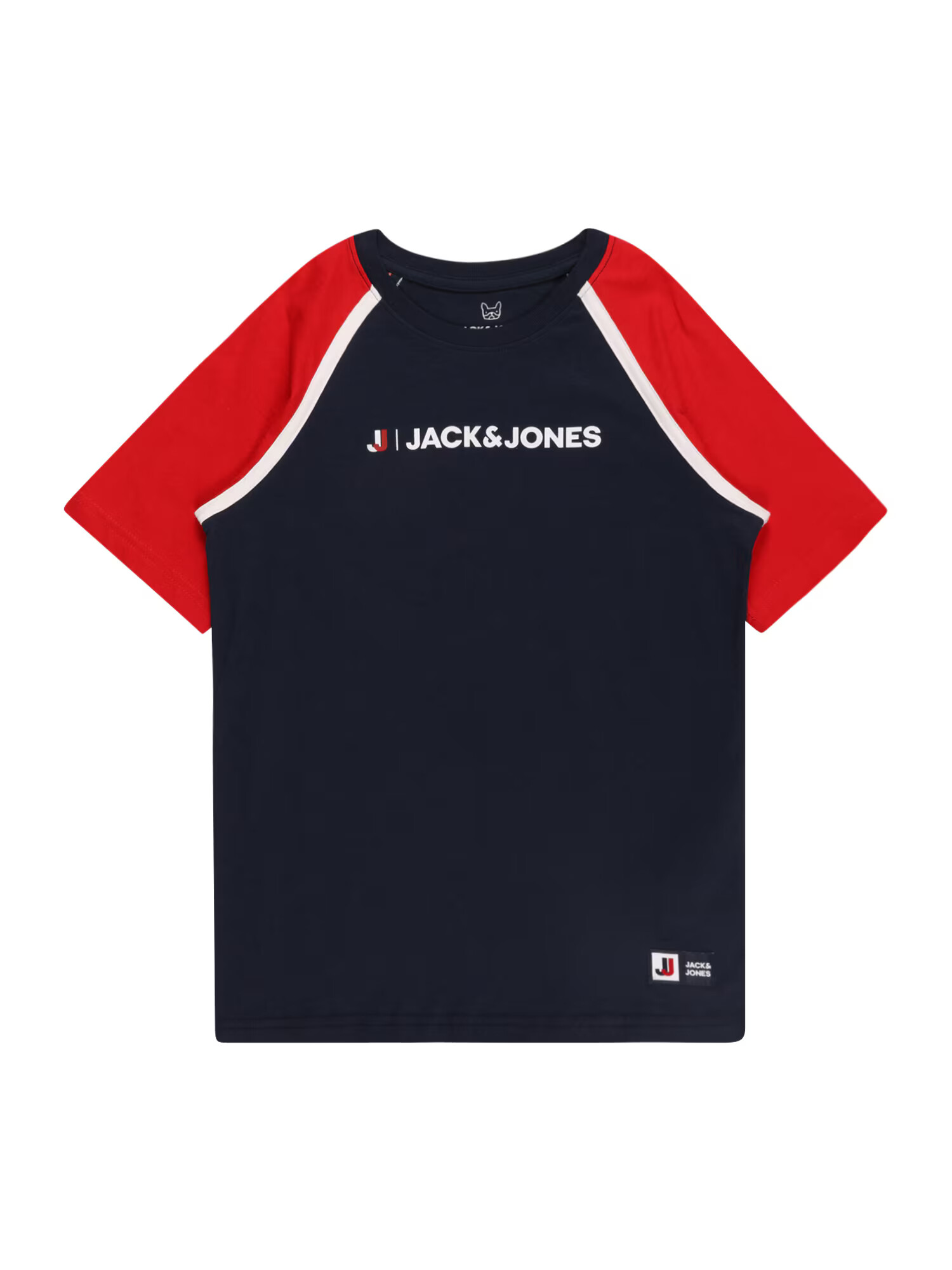 Jack & Jones Junior Majica mornarska / rdeča / bela - Pepit.si