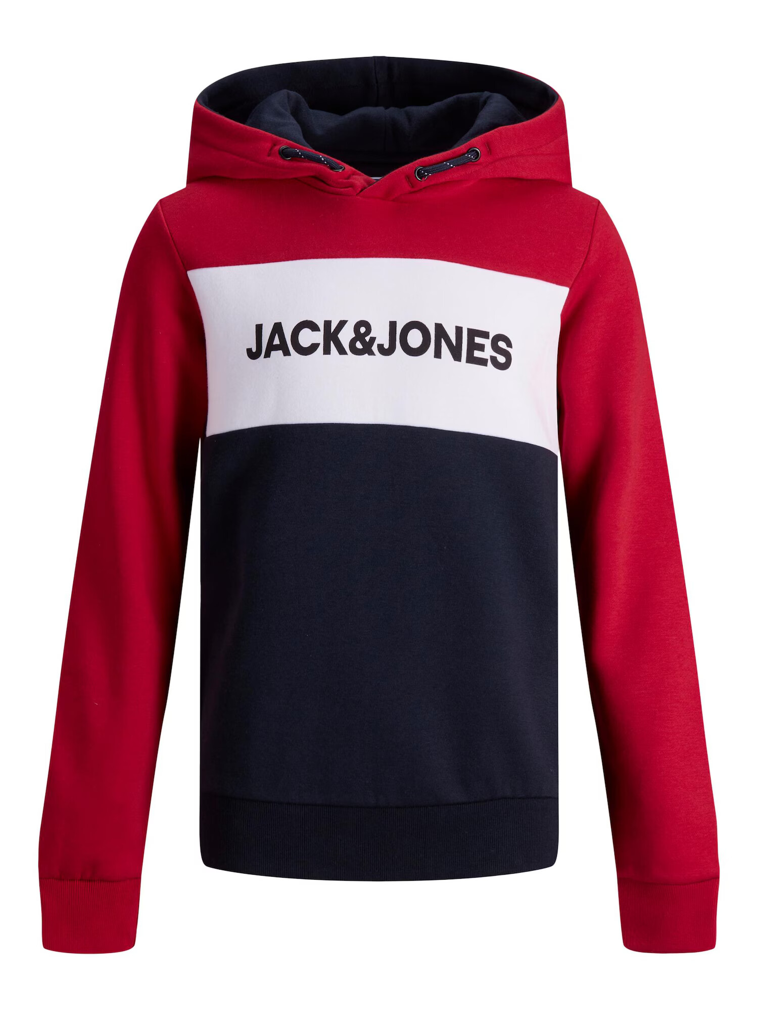 Jack & Jones Junior Majica mornarska / rdeča / bela - Pepit.si