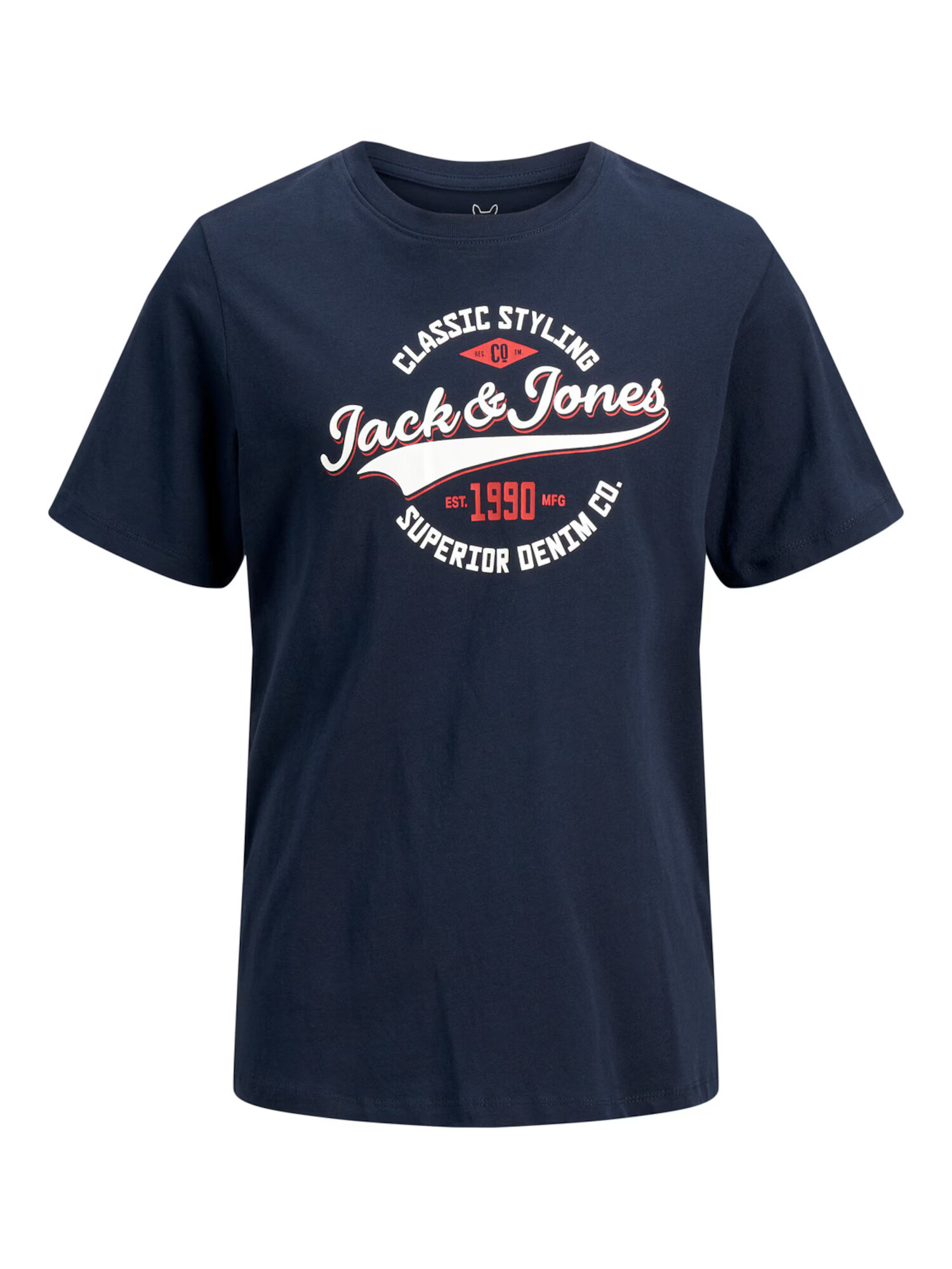 Jack & Jones Junior Majica nočno modra / melona / bela - Pepit.si