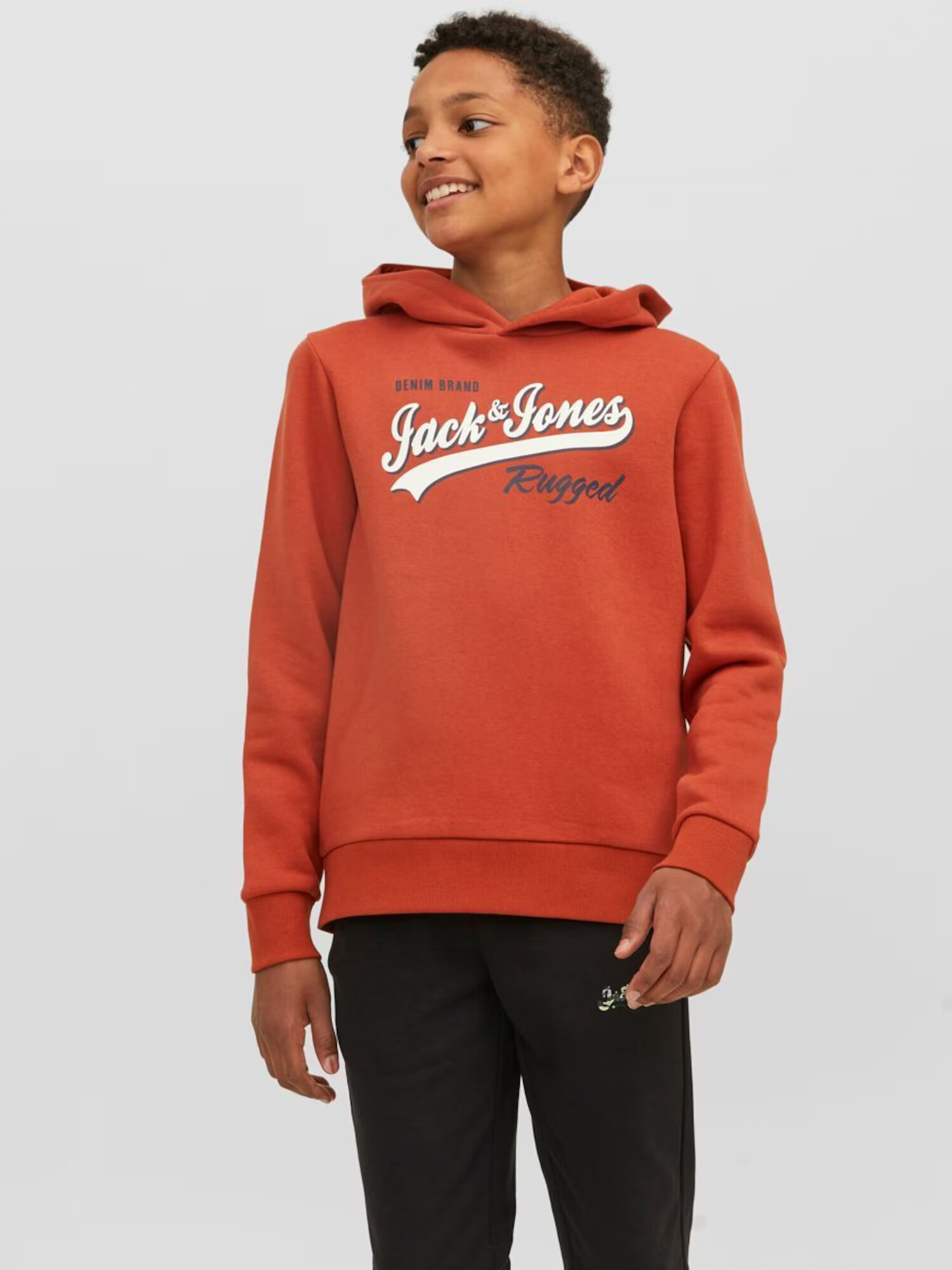 Jack & Jones Junior Majica oranžna / rjasto rdeča - Pepit.si