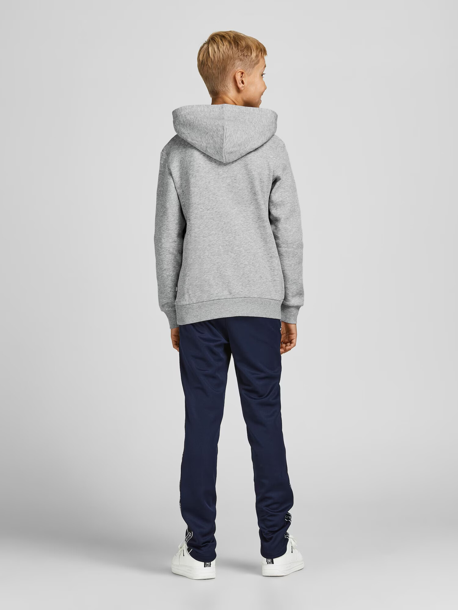 Jack & Jones Junior Majica pegasto siva / mešane barve / črna - Pepit.si