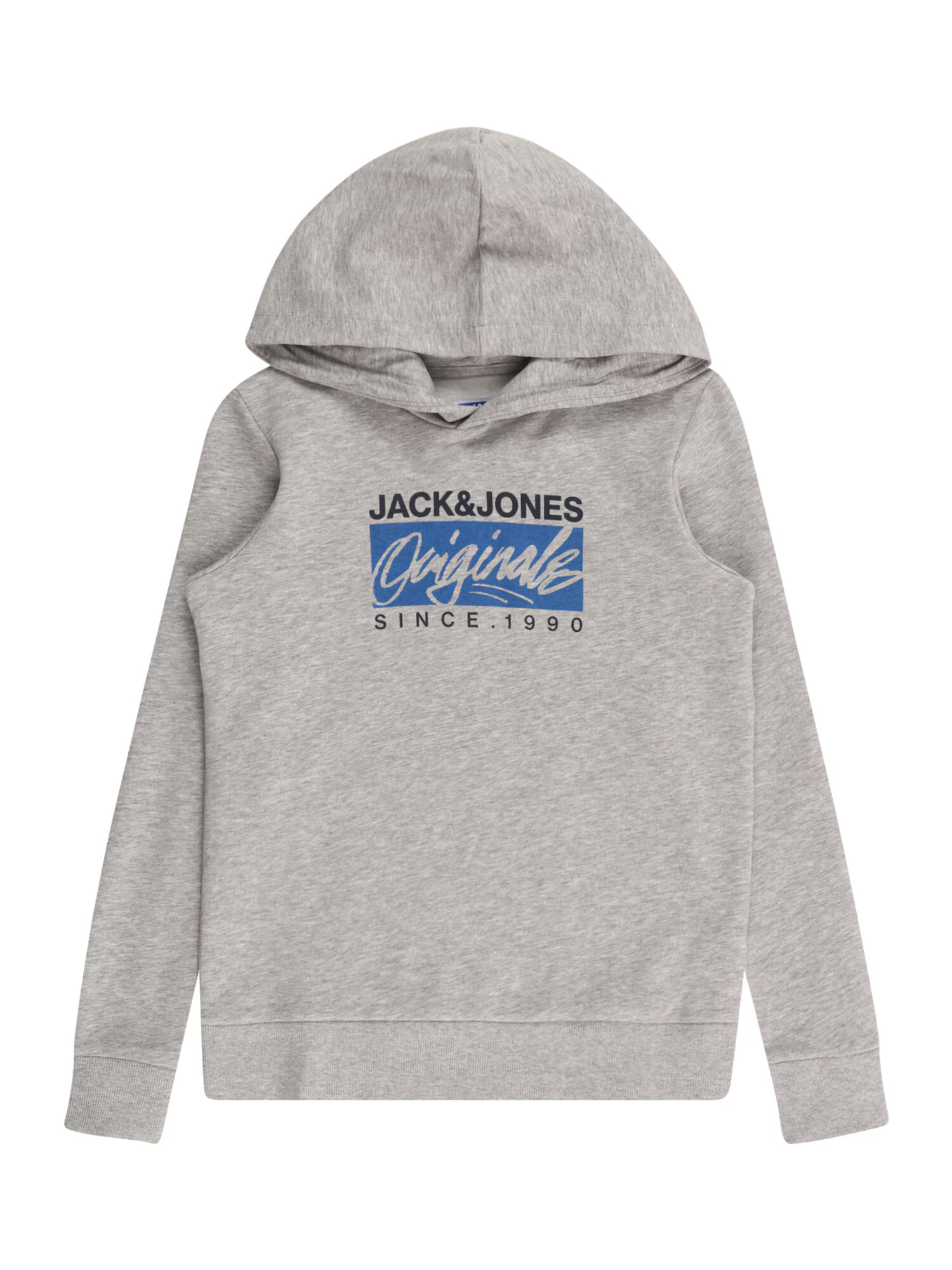 Jack & Jones Junior Majica 'RACES' modra / pegasto siva / črna - Pepit.si