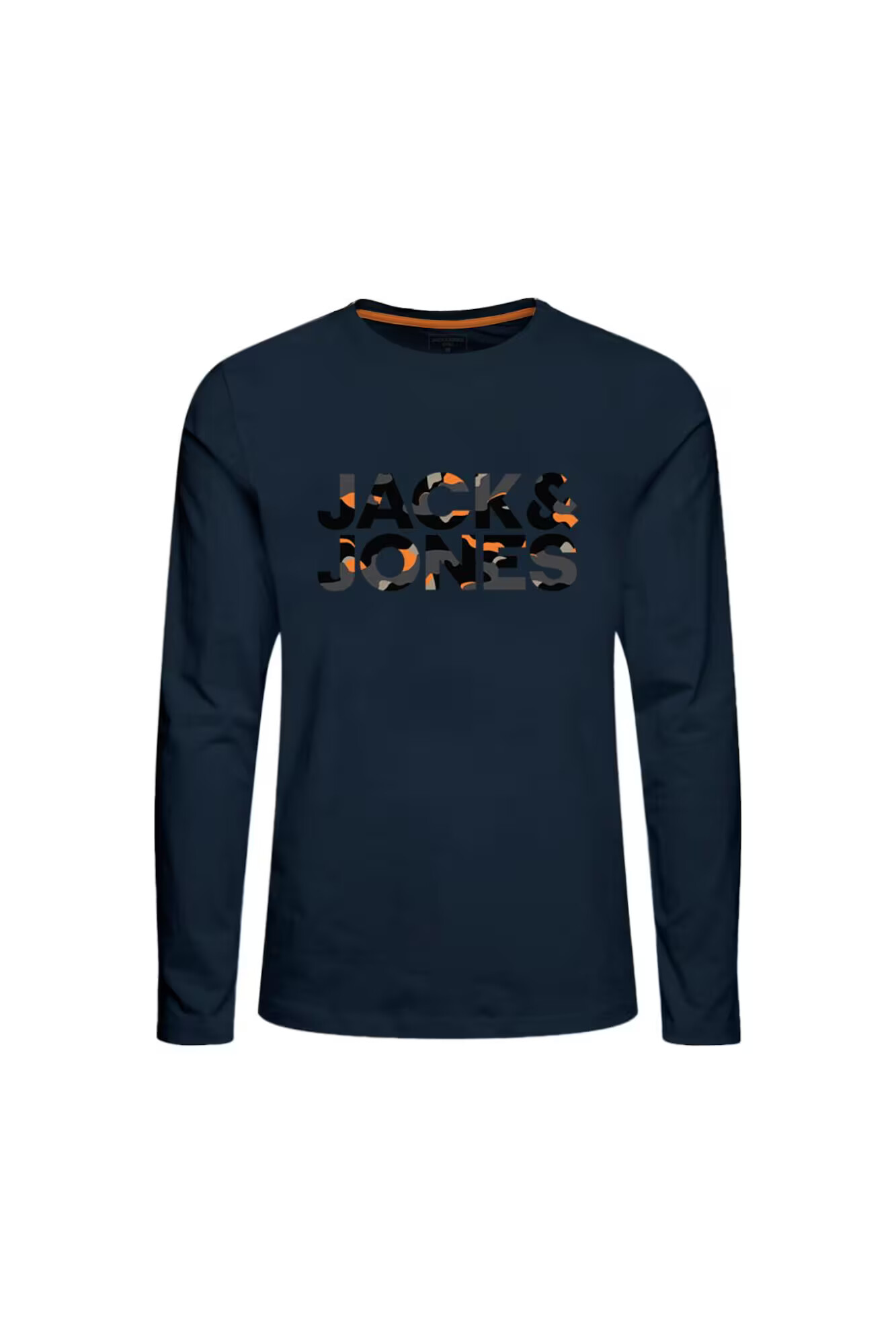 Jack & Jones Junior Majica 'Ramp' mornarska / siva / oranžna / črna - Pepit.si